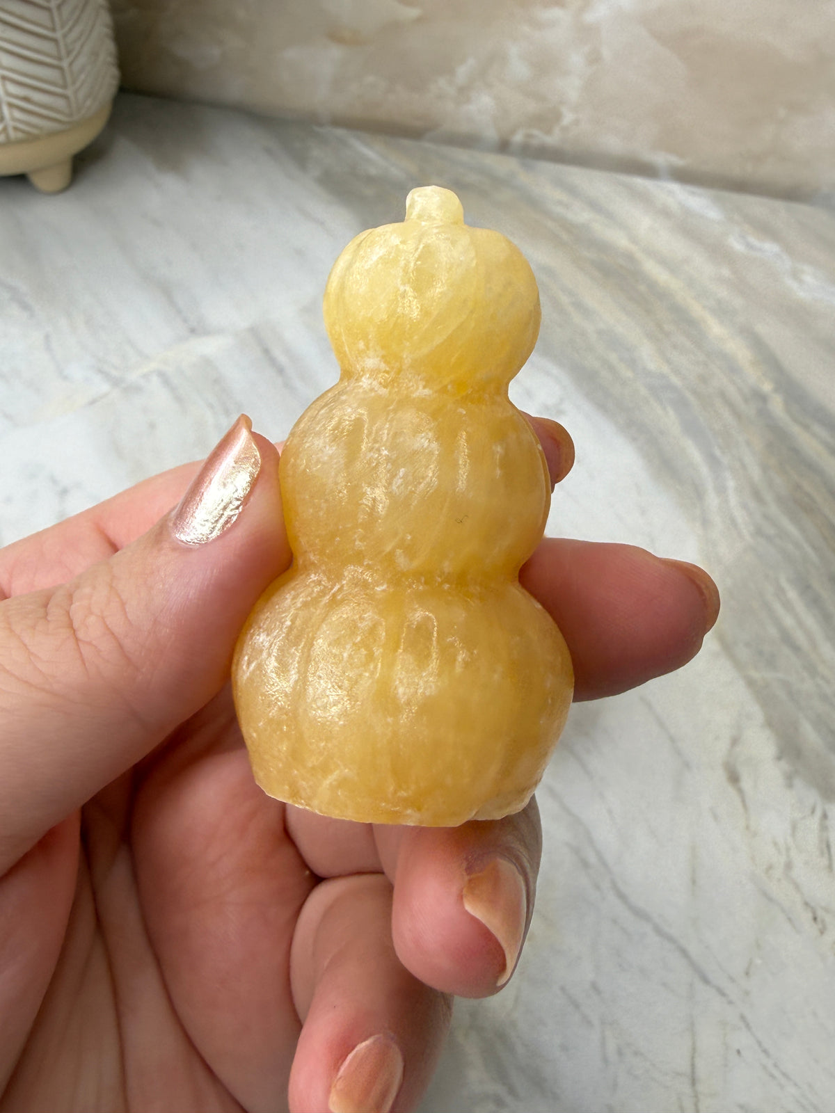 Orange Calcite 3 Pumpkin Carving