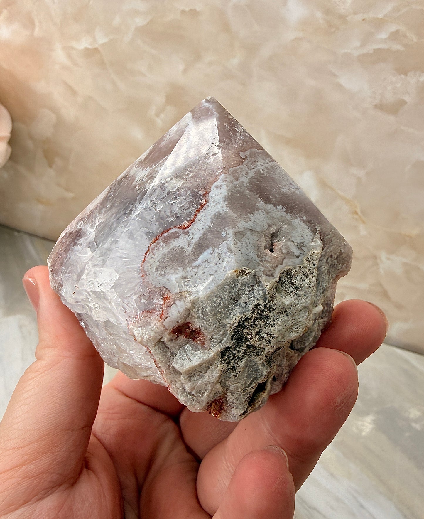 Pink Amethyst Top Polished Point