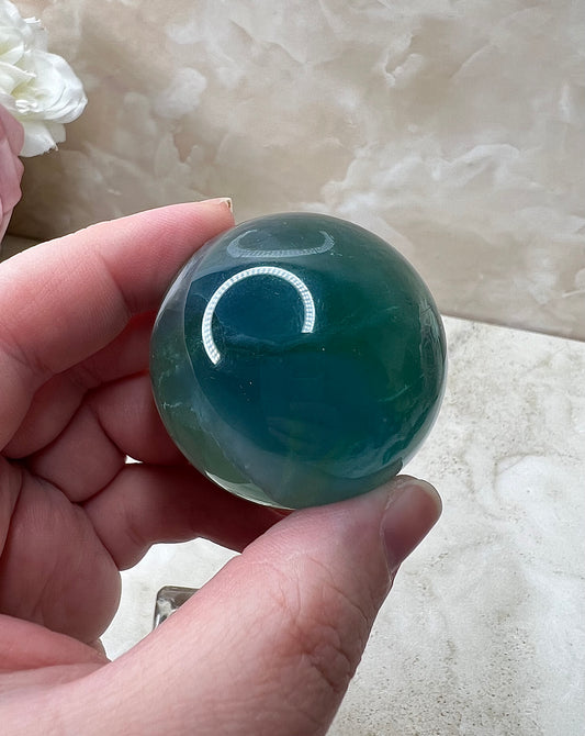 Blue/Green Fluorite Sphere 42mm