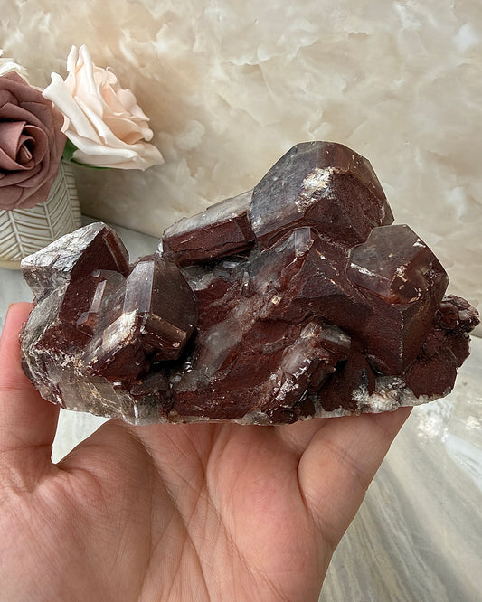 Chocolate Calcite Cluster
