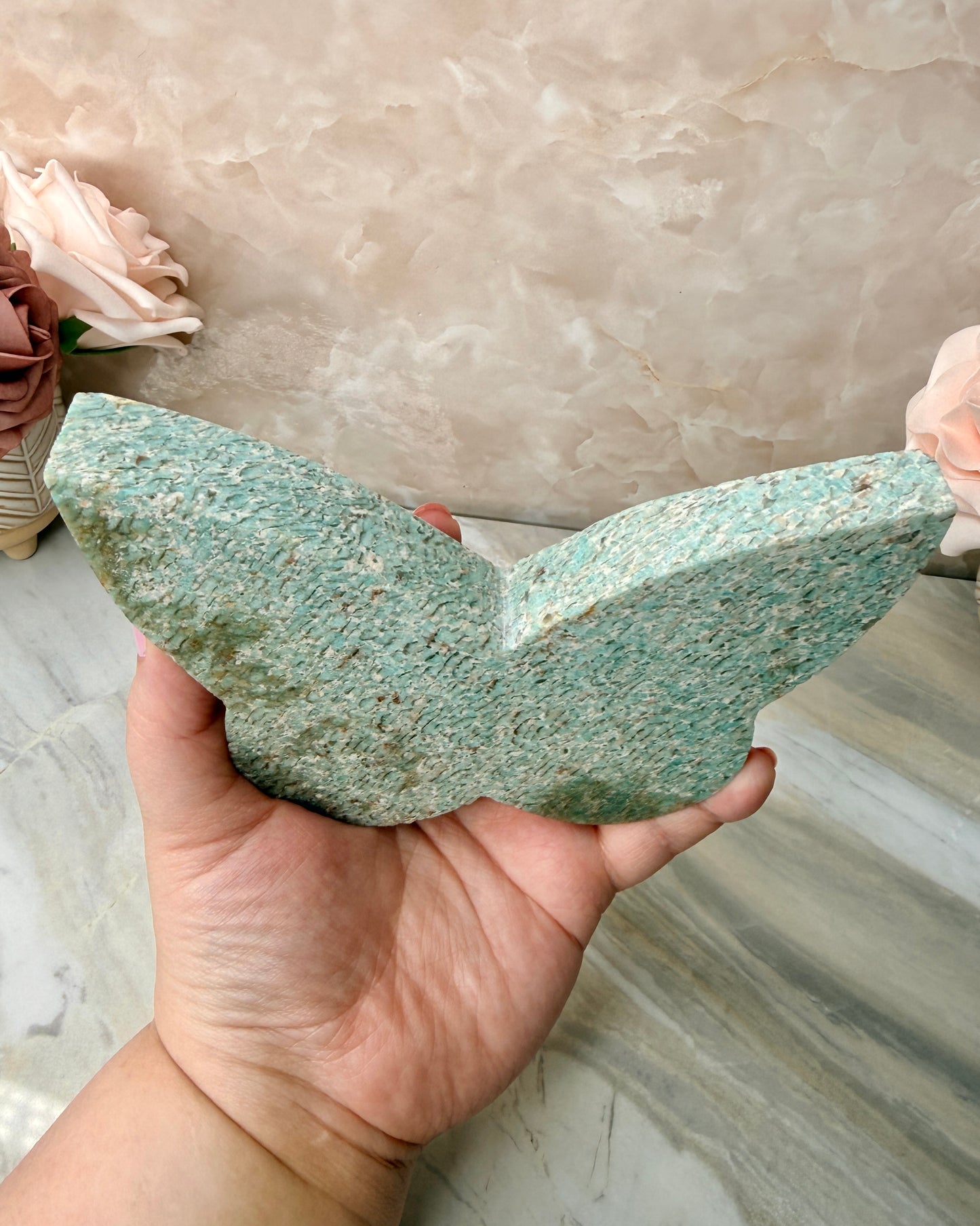 Amazonite Self-standing Butterfly
