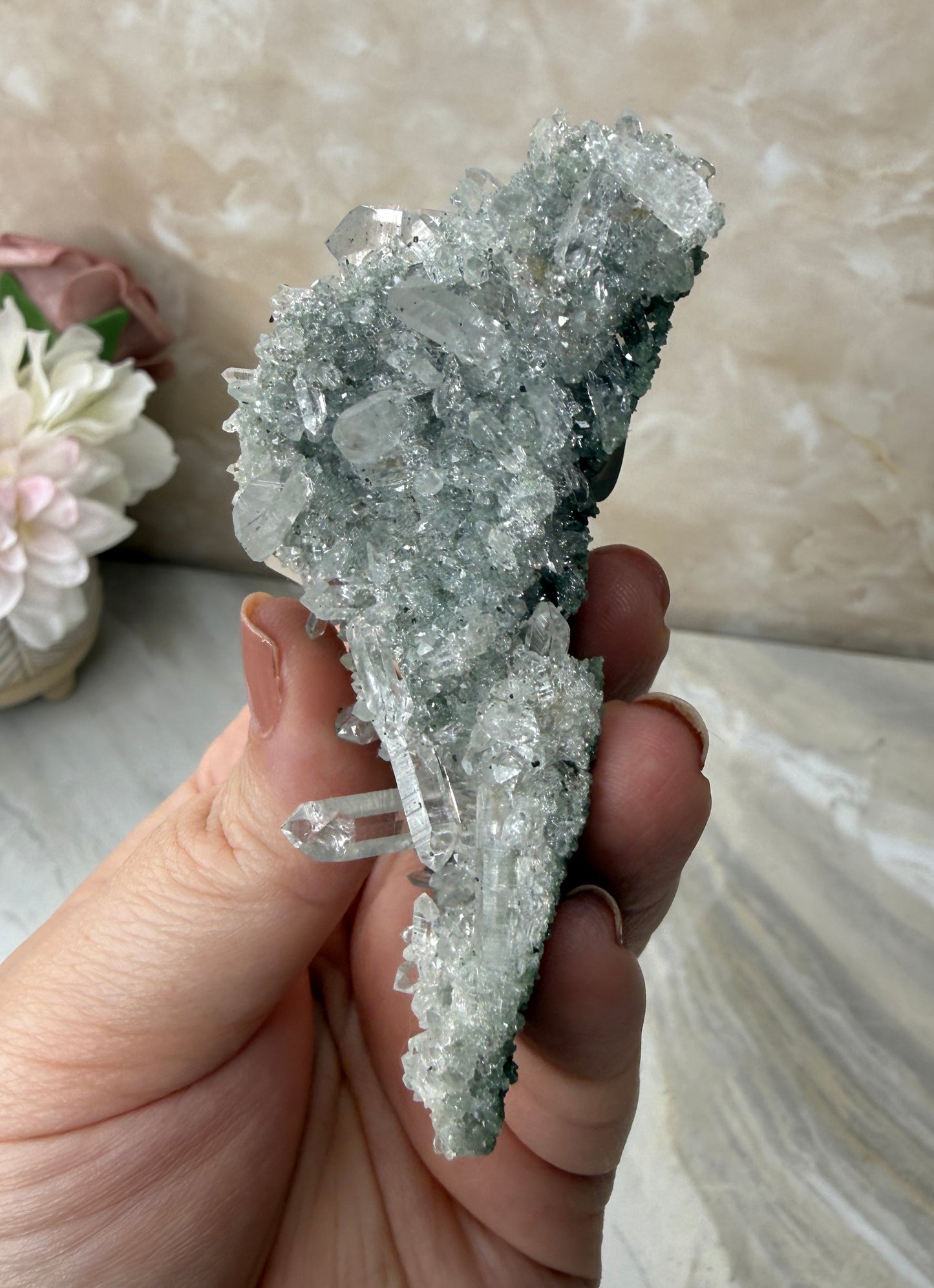 Himalayan Quartz with Chlorite Cluster
