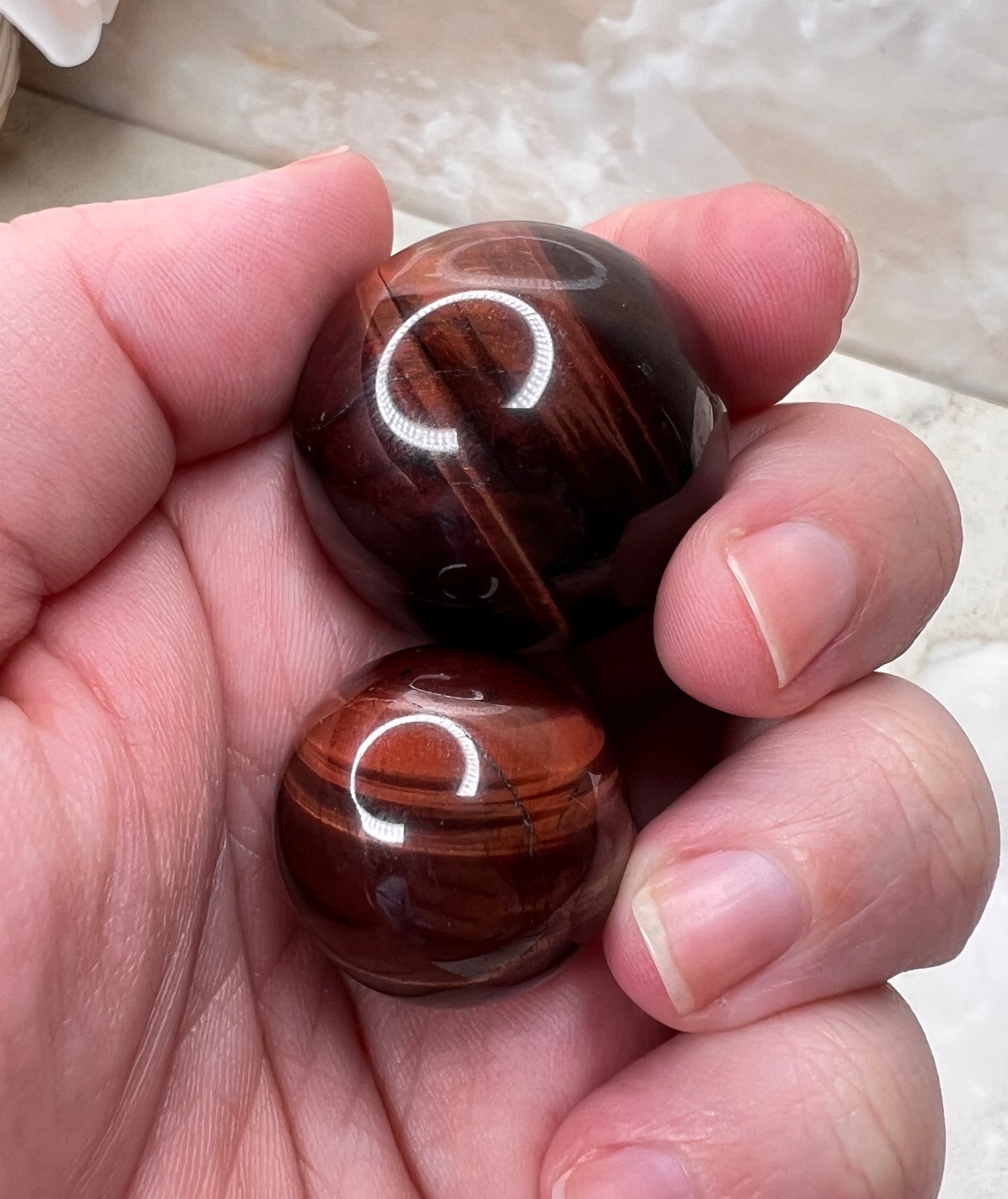 Red Tigers Eye Sphere