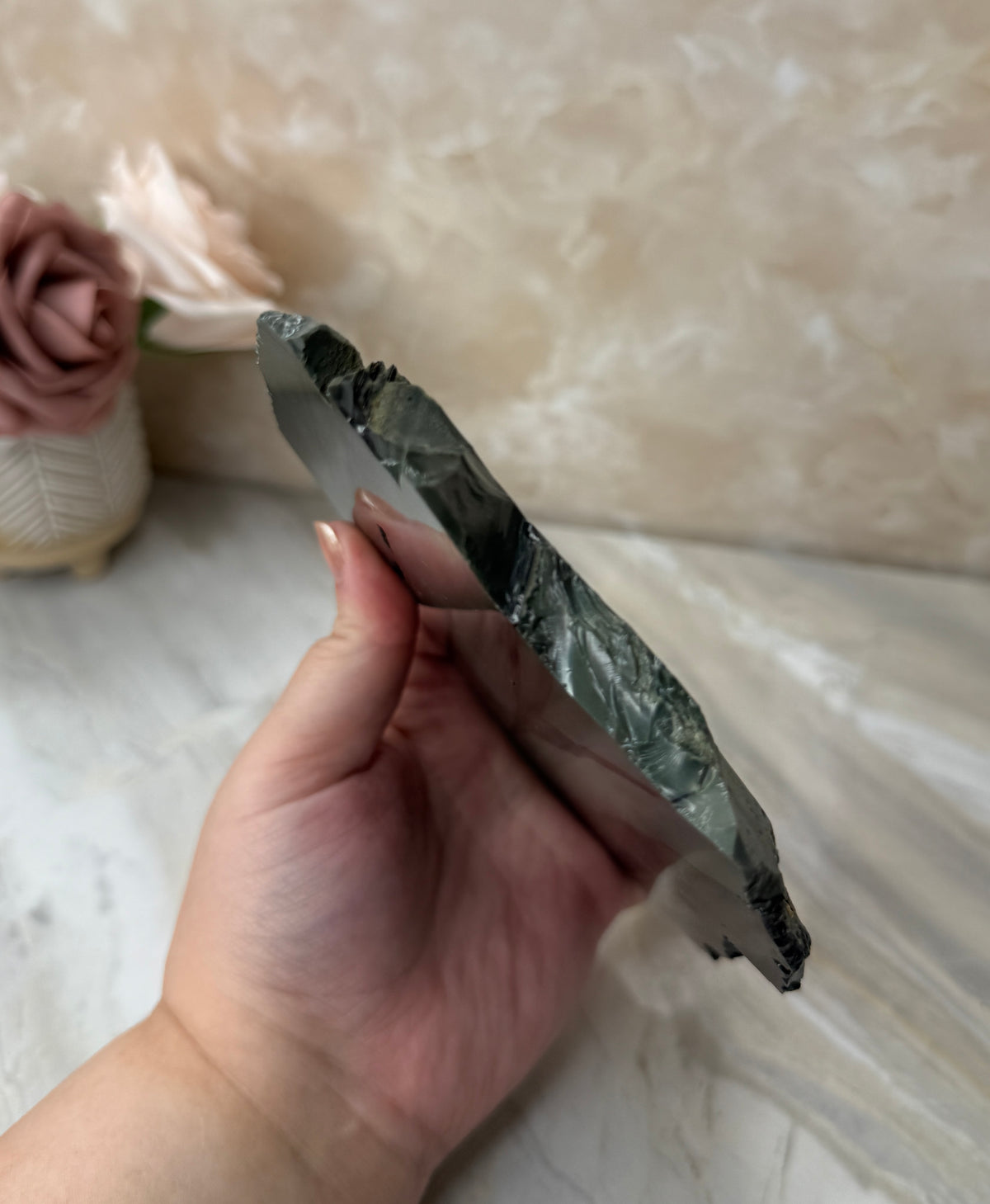 Platinum Obsidian Slab
