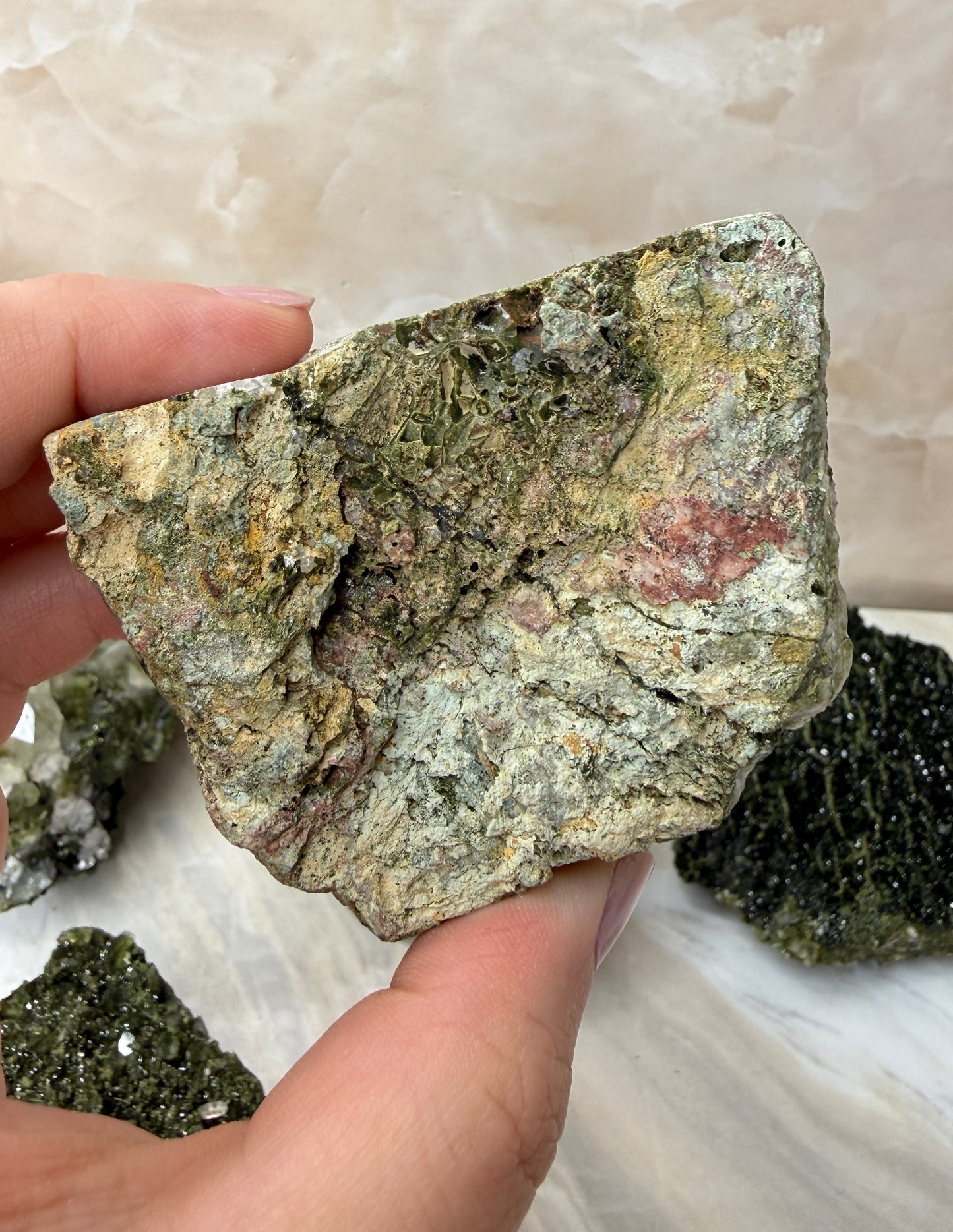 Epidote & Quartz Cluster from Turkey