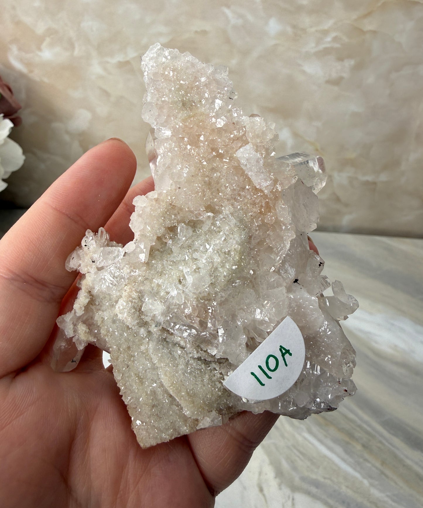Pink Himalayan Quartz Cluster