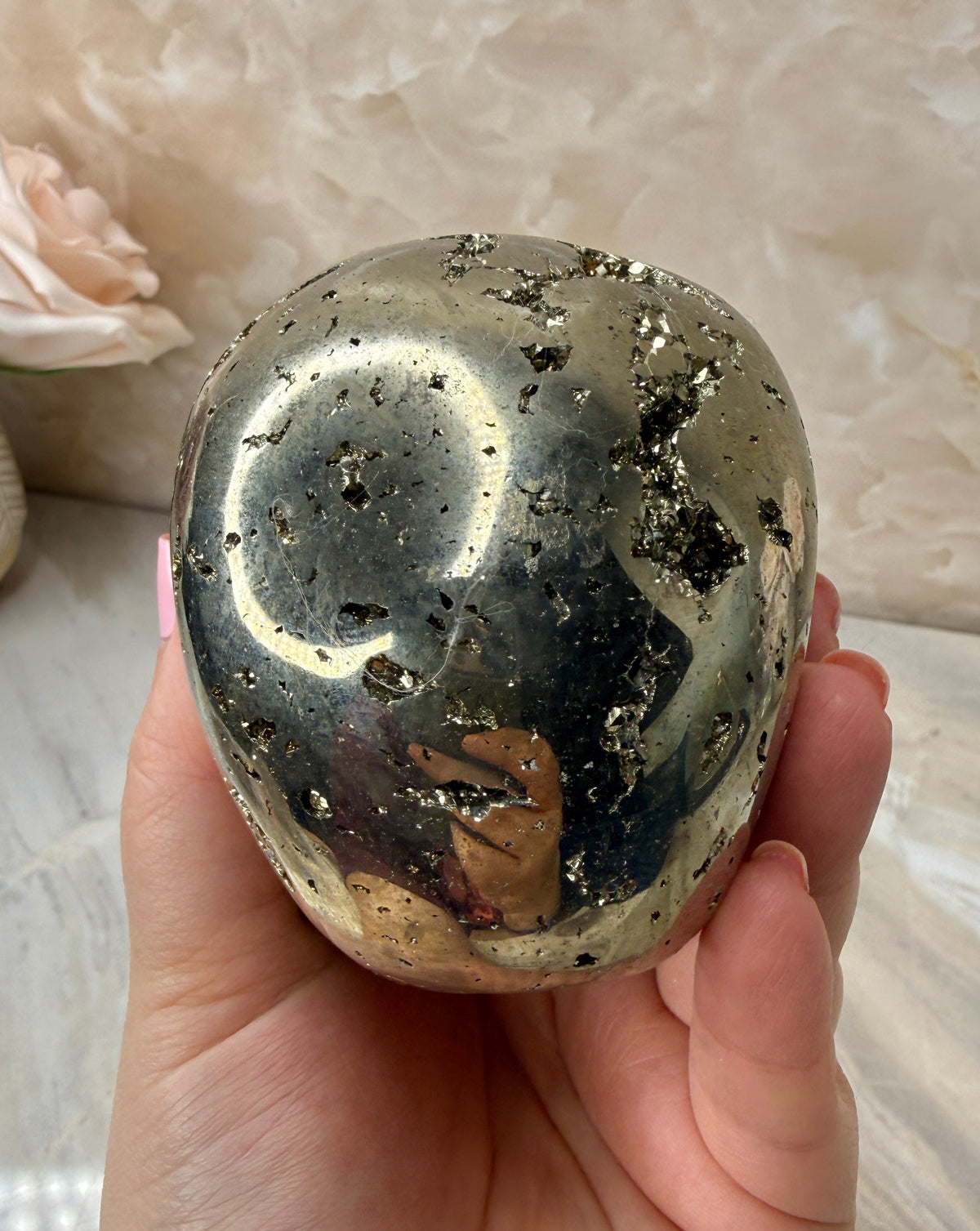 Pyrite Skull