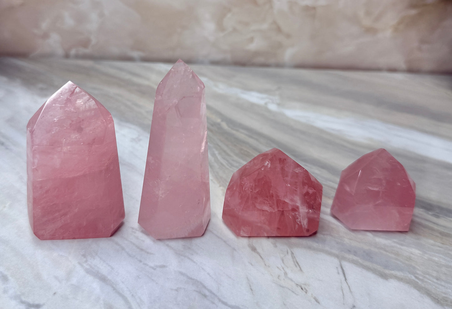 High Quality Rose Quartz Tower