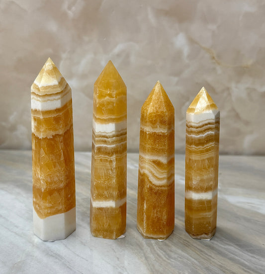 Orange Calcite Tower