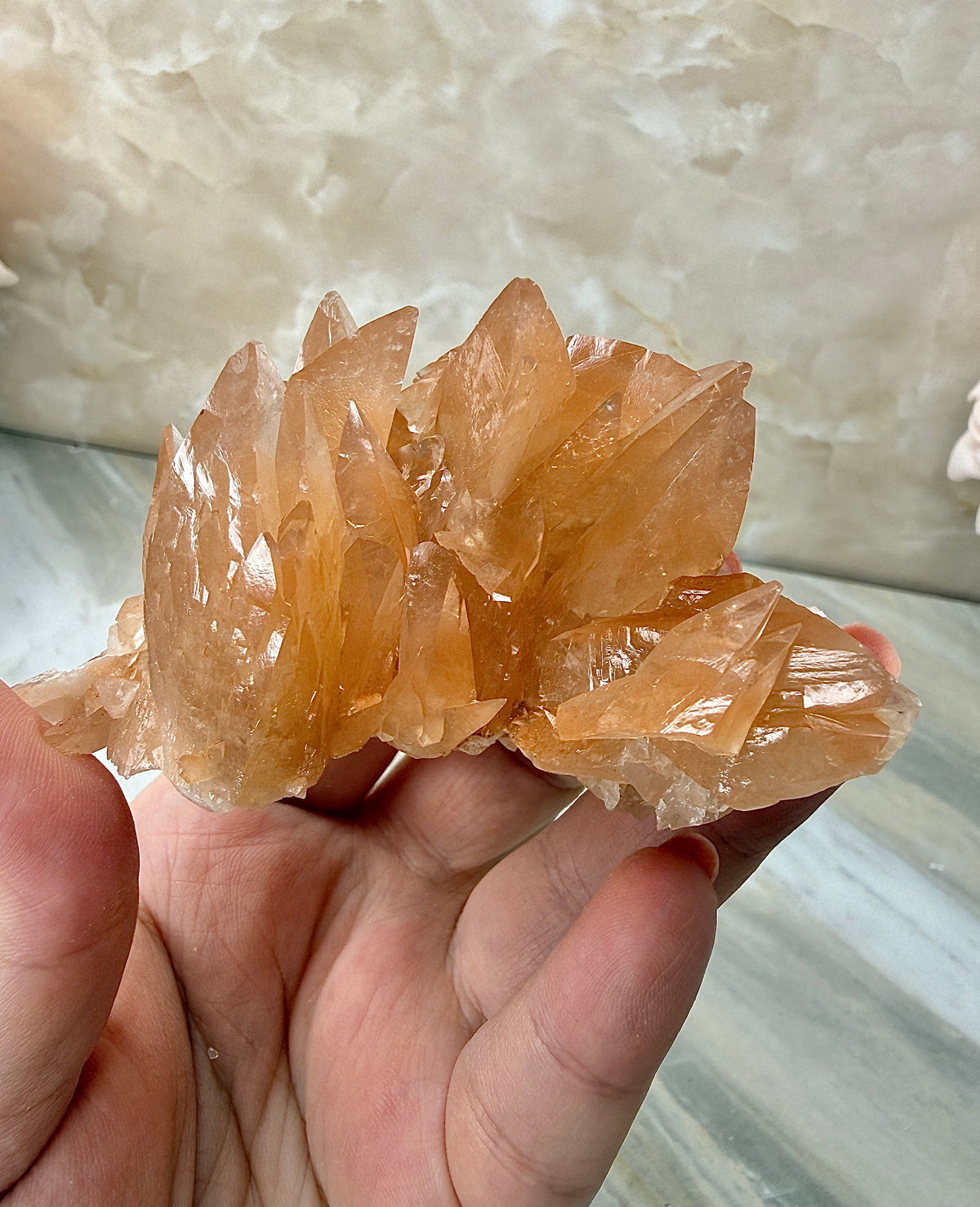 Pink/Peach Dogtooth Calcite