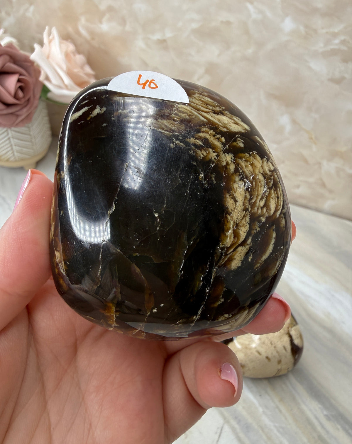 UV Reactive Indonesian Blue Amber Freeform