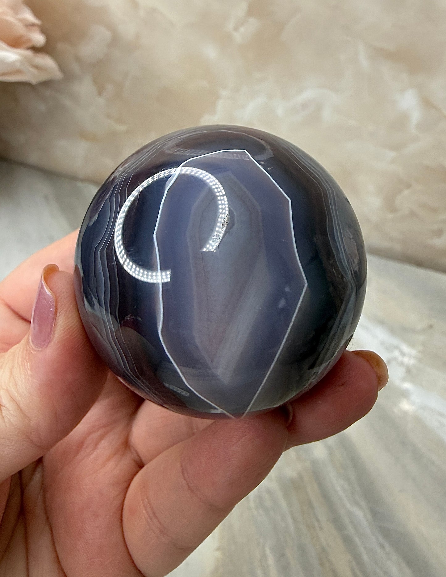 Swazi Agate Sphere 49mm
