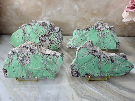 Imperfect Variscite Slabs (Please note Imperfections in each slab)