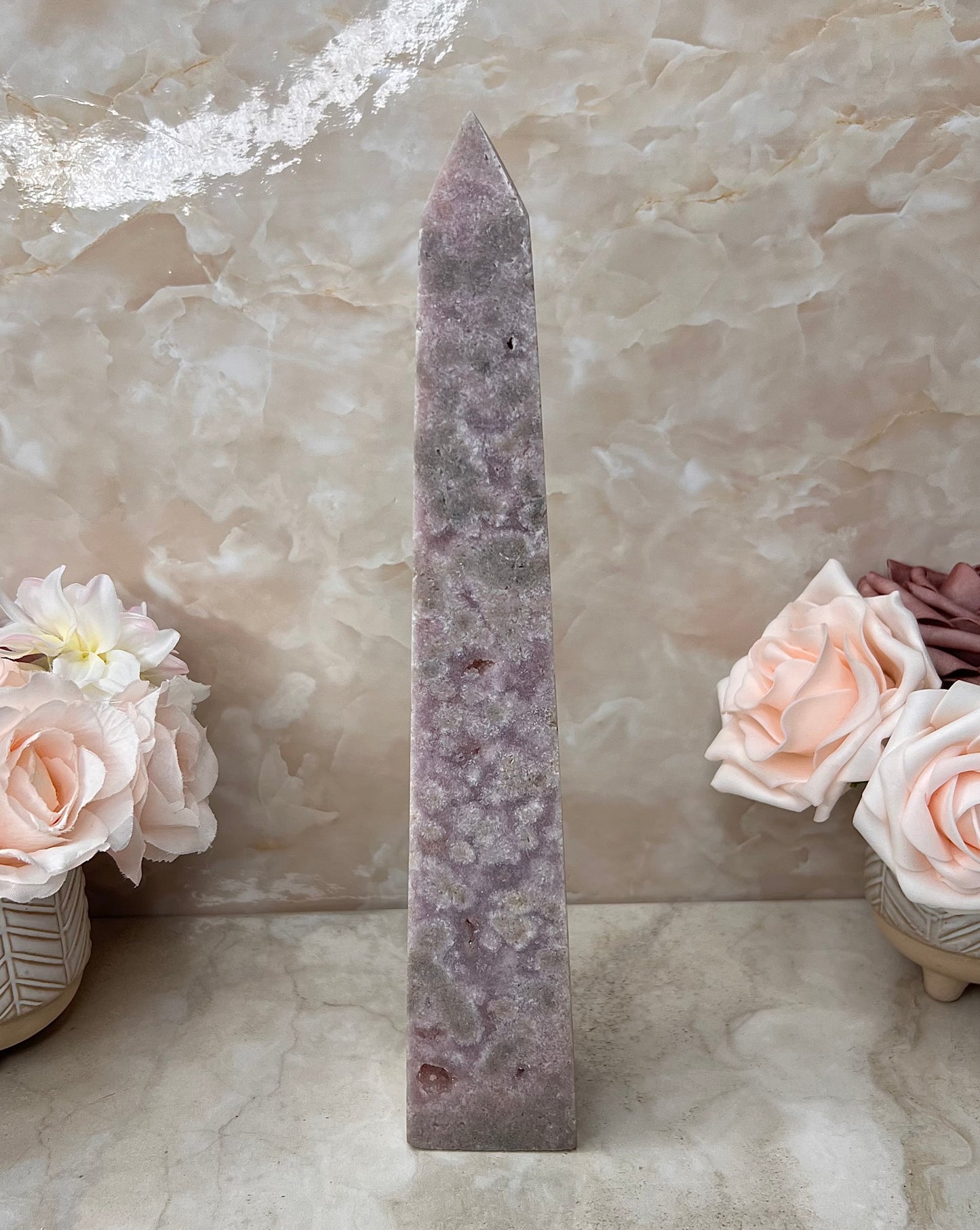 Pink Amethyst Obelisk
