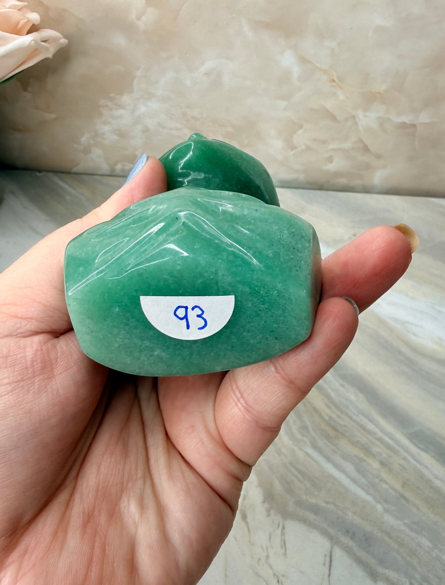 Custom Green Aventurine Alien from Brazil