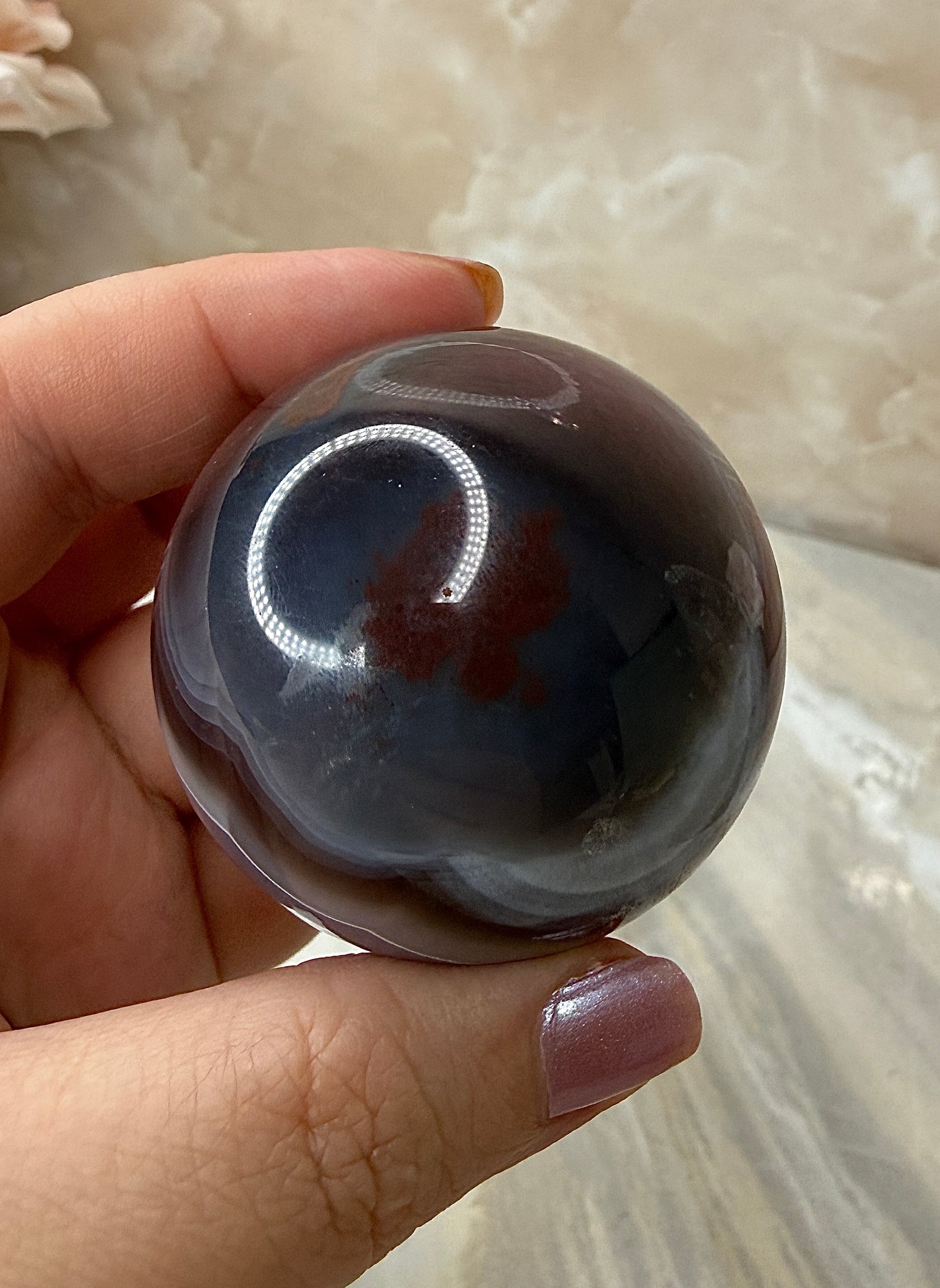 Swazi Agate Sphere 49mm