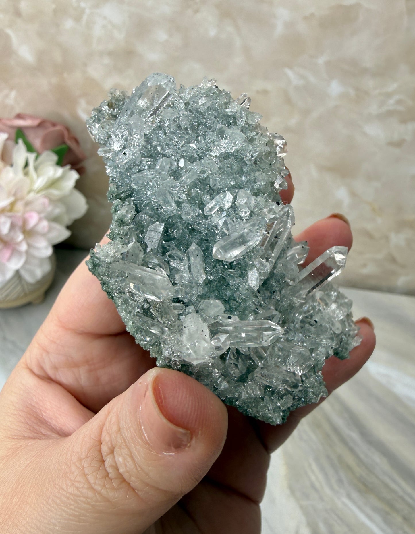 Himalayan Quartz with Chlorite Cluster