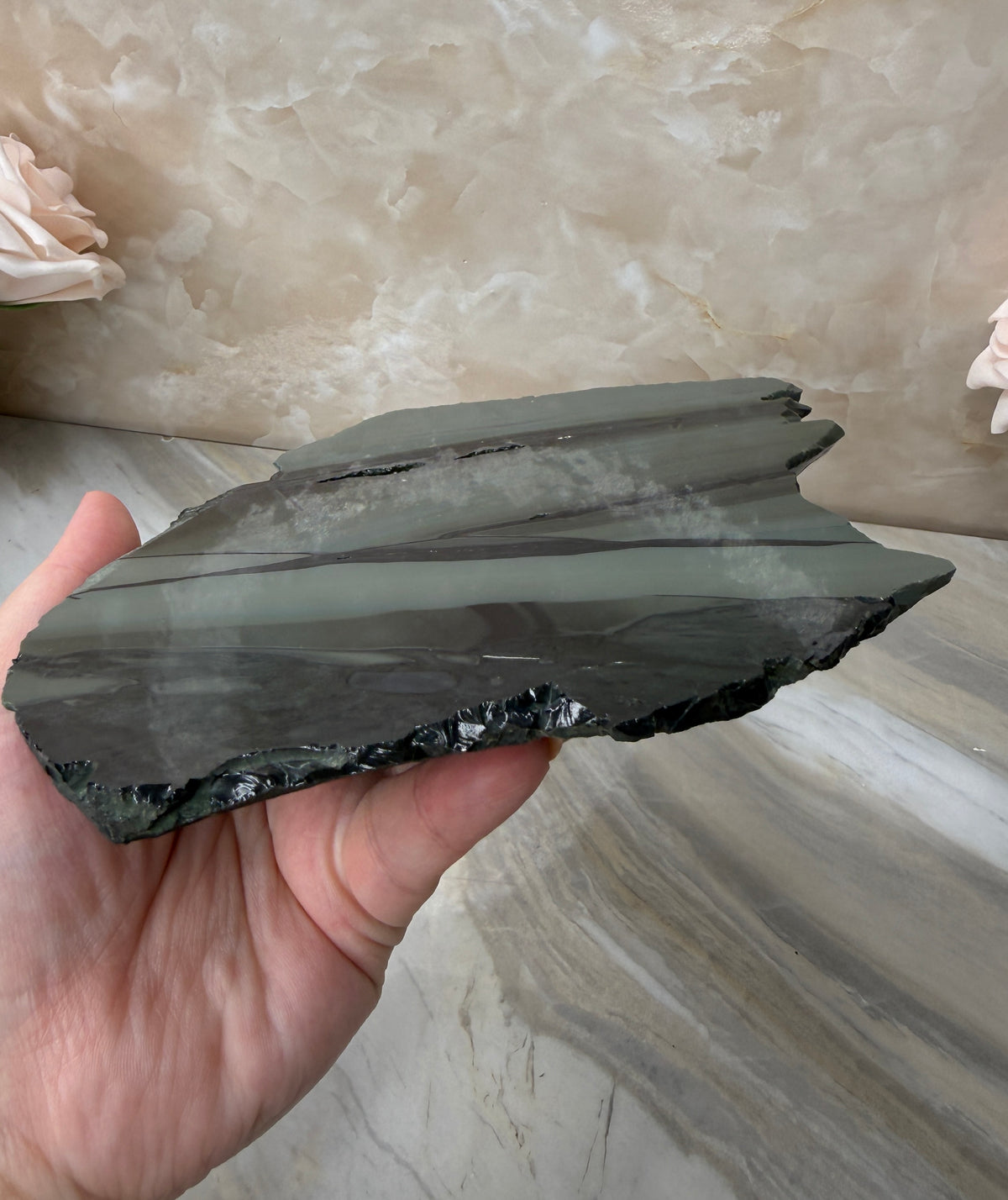 Platinum Obsidian Slab