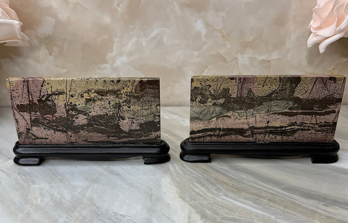 Picture Jasper Slab on Stand
