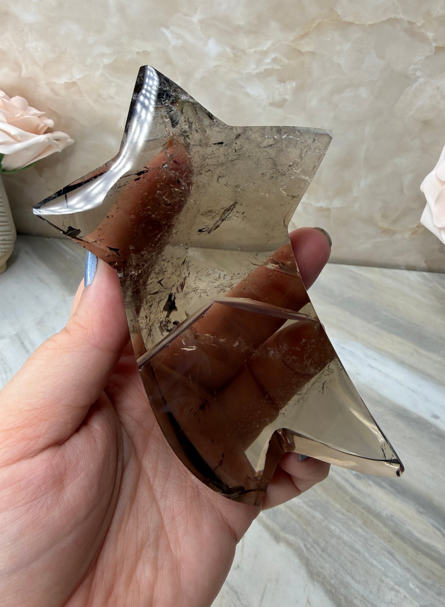 Smokey Quartz Shooting Star from Brazil