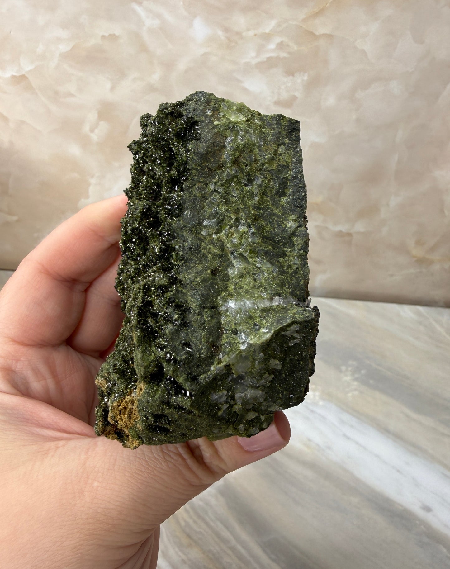 Epidote & Quartz Cluster from Turkey