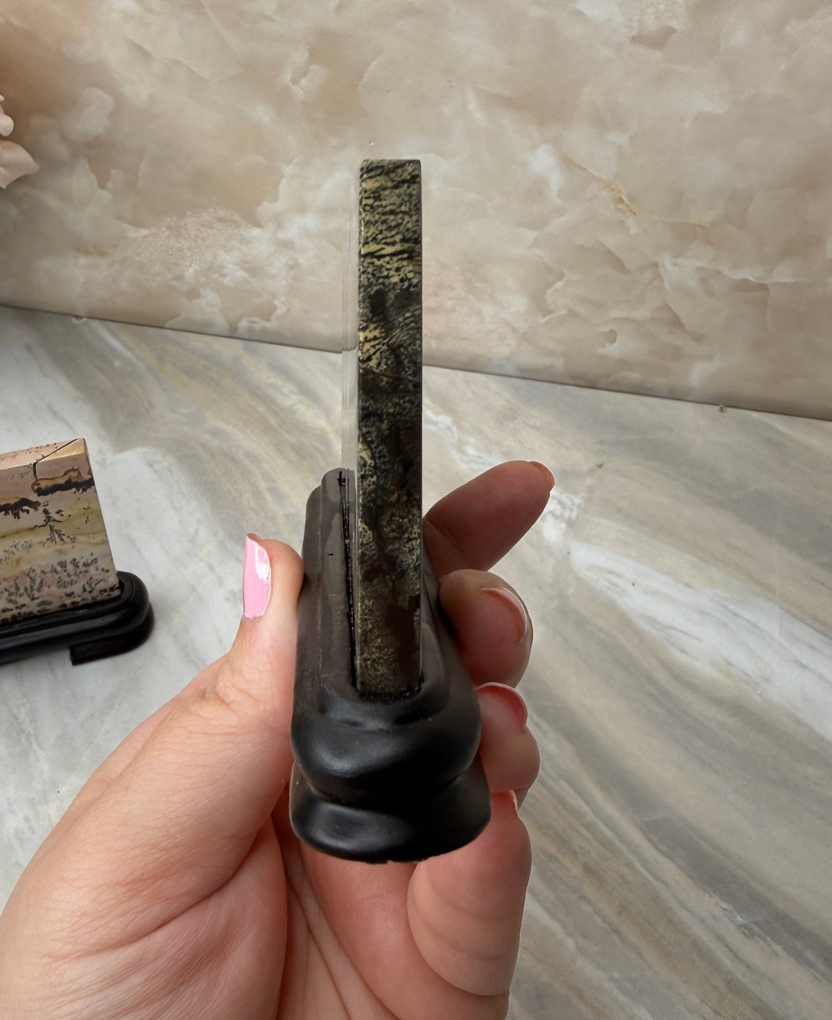 Picture Jasper Slab on Stand