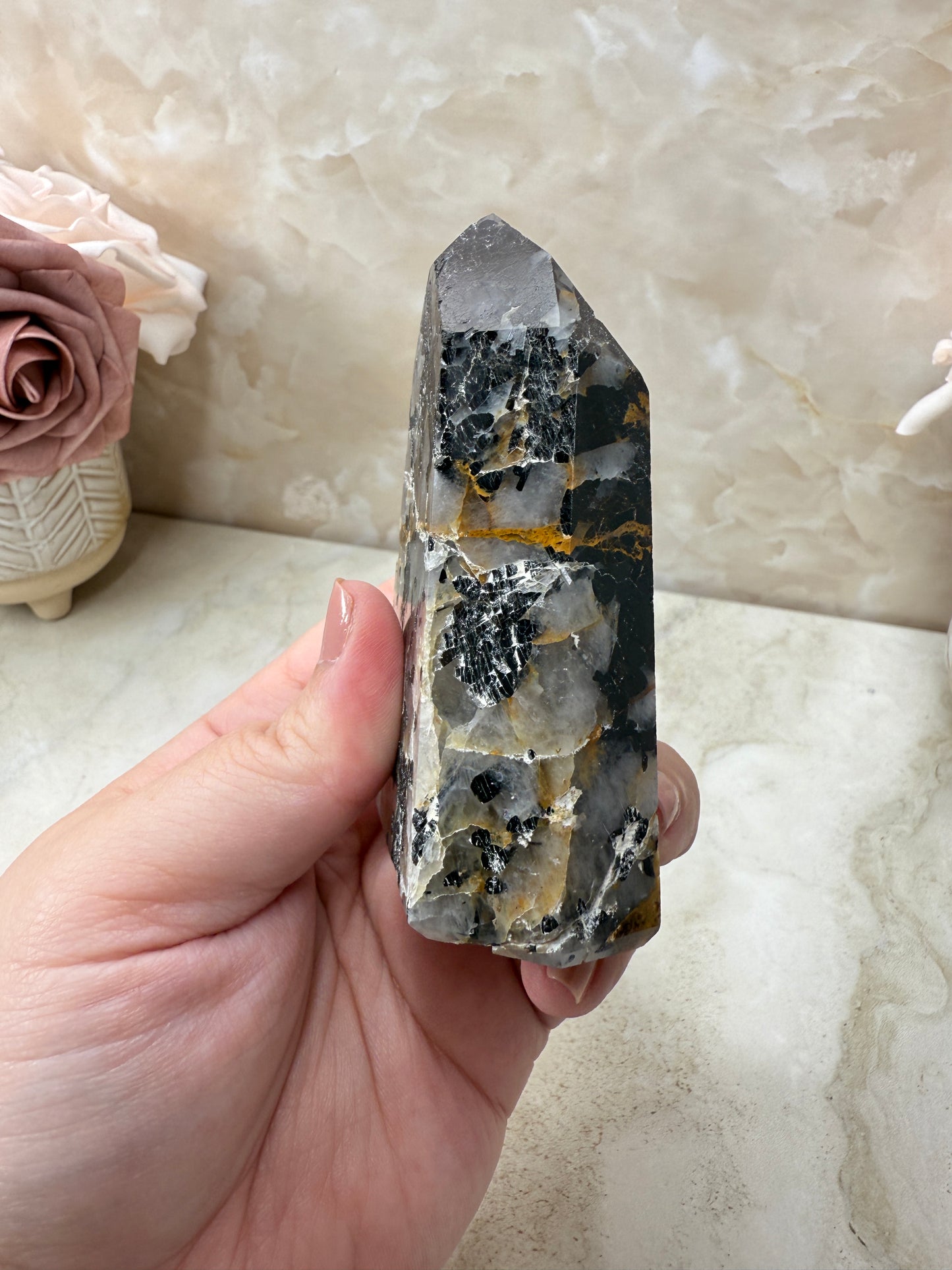 Tourmaline in Quartz Tower
