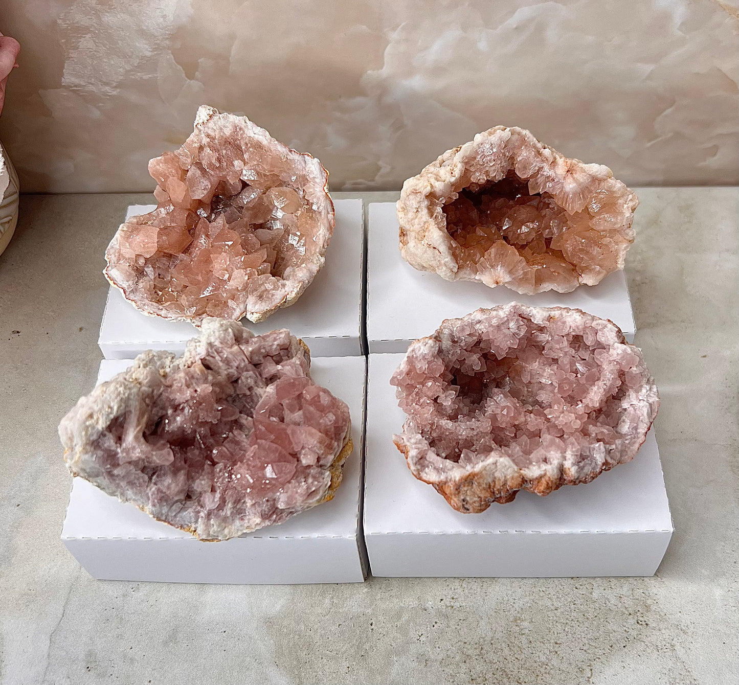 Pink Amethyst Geode from Argentina