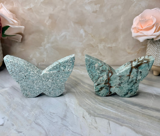 Amazonite Self-standing Butterfly