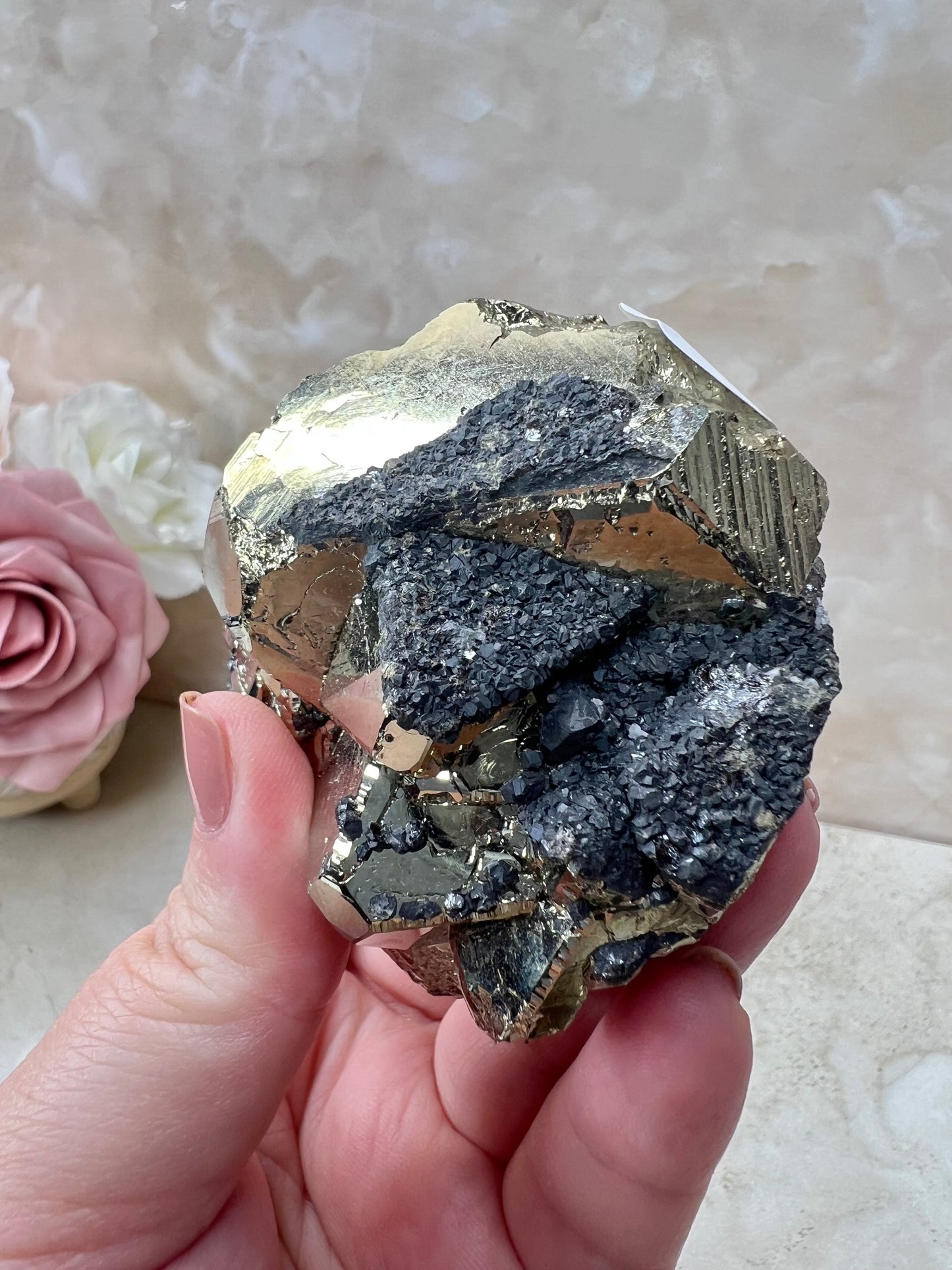 Octahedral Peruvian Pyrite Cluster