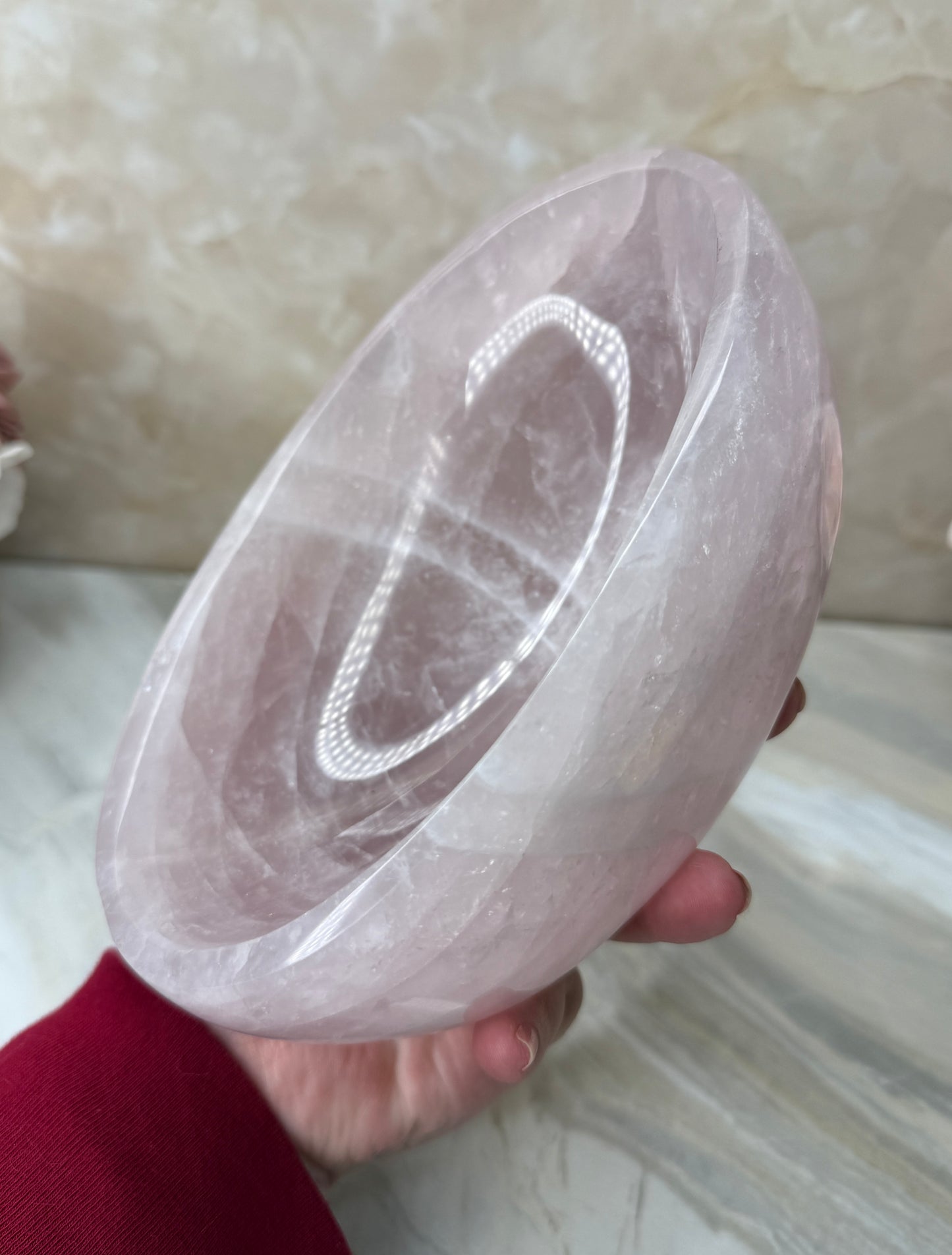 Rose Quartz Bowl from Madagascar