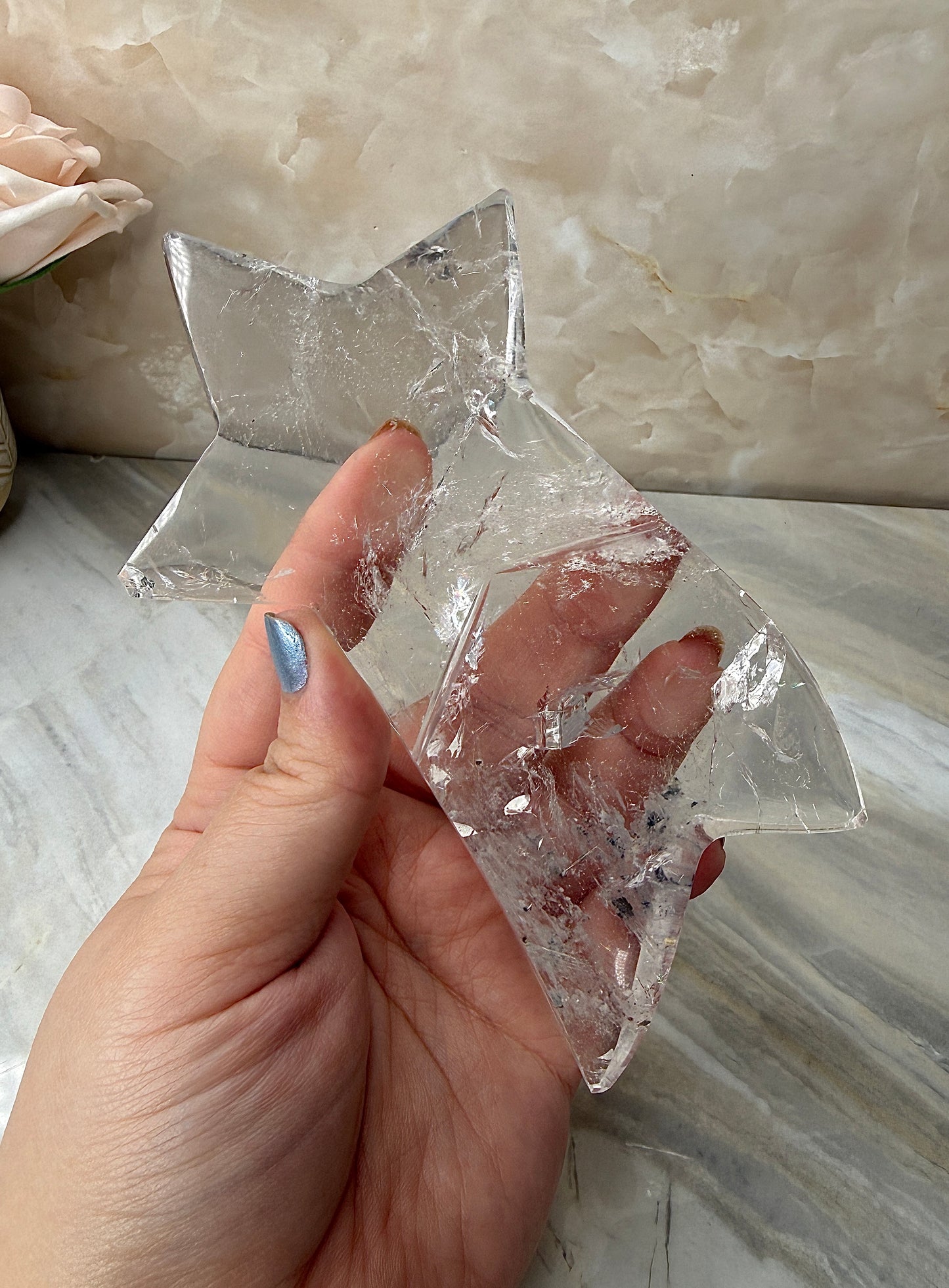 Clear Quartz Shooting Star from Brazil