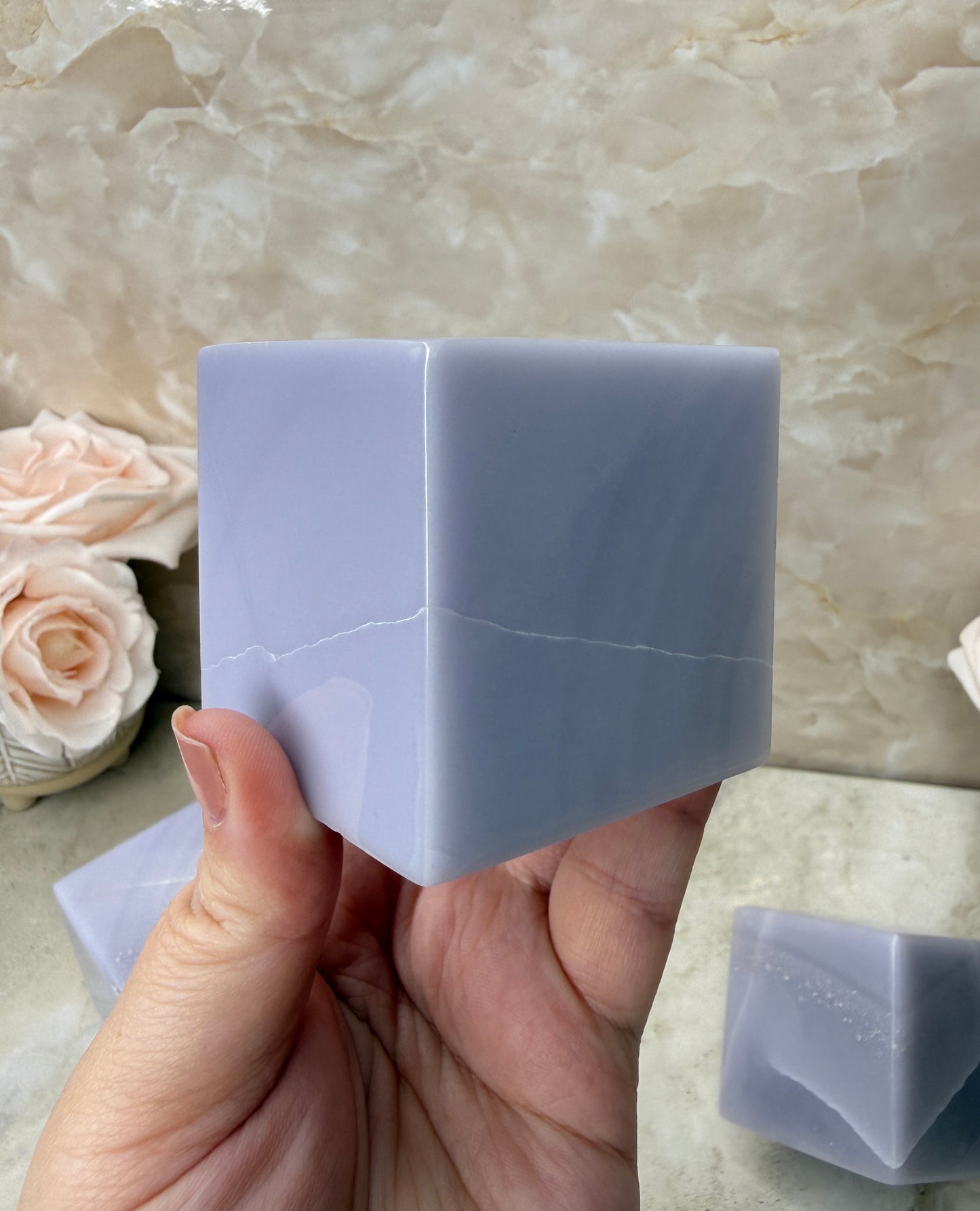 Lavender Fluorite Cube