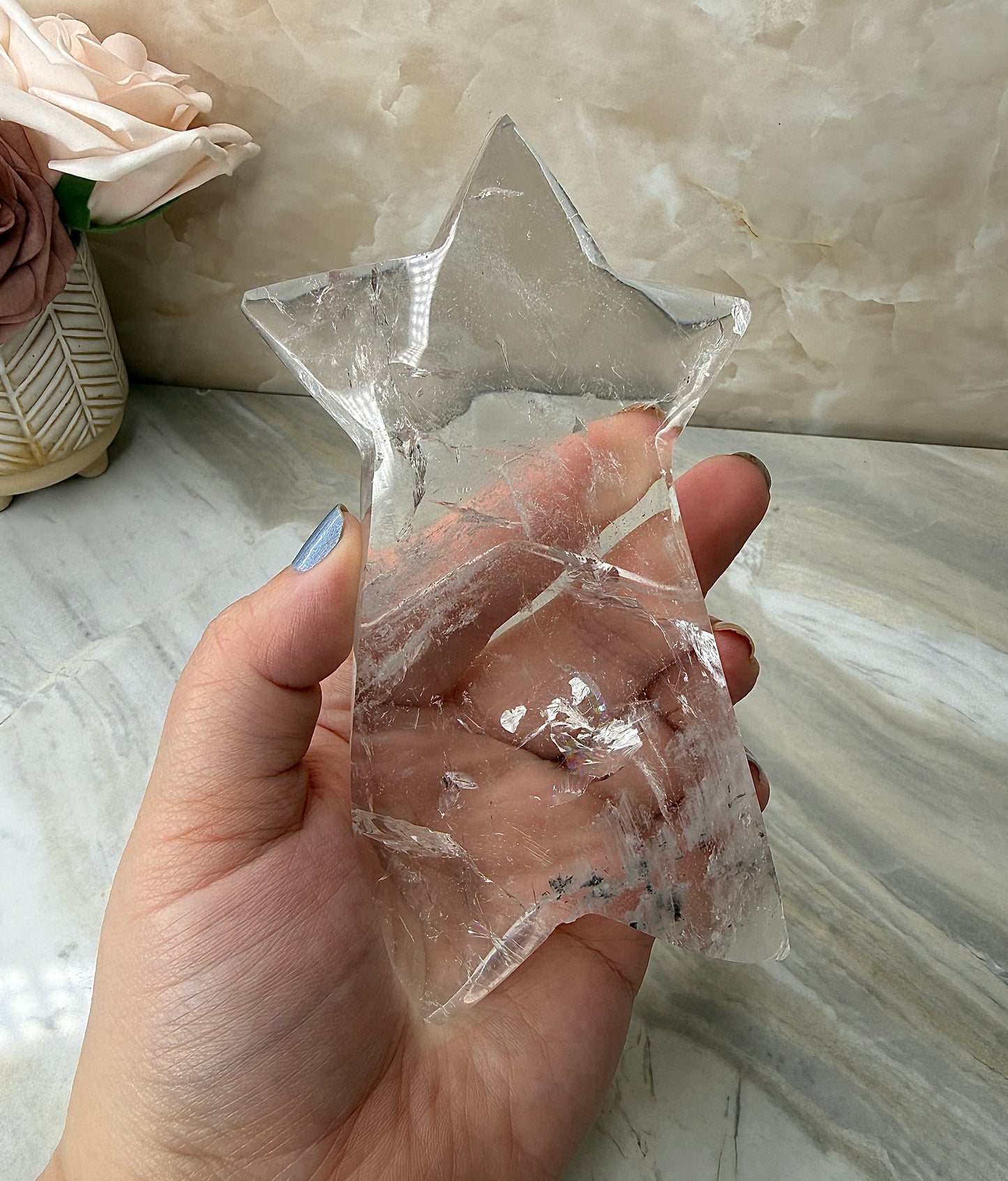 Clear Quartz Shooting Star from Brazil