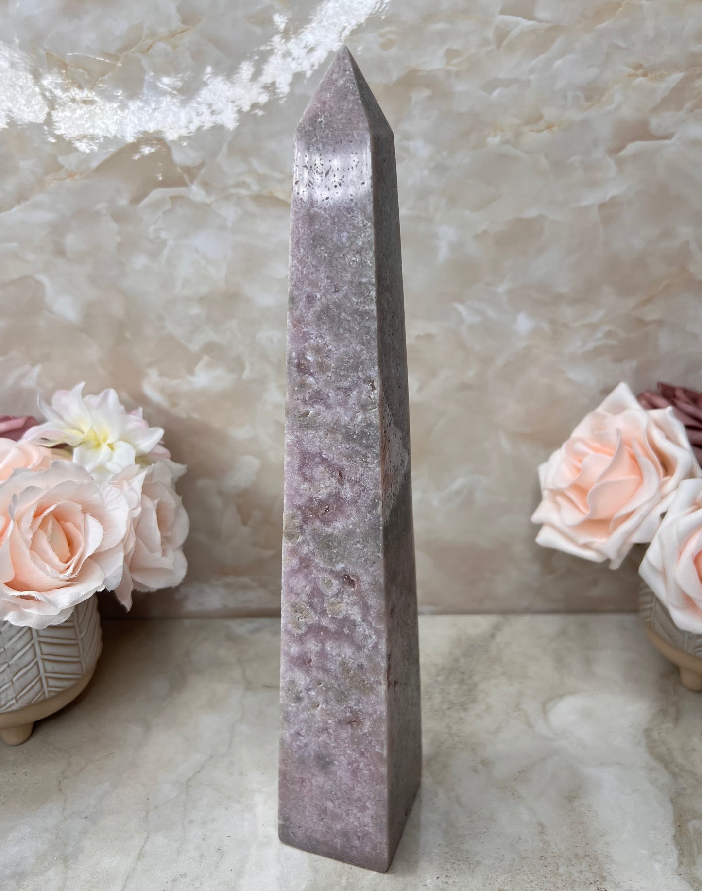 Pink Amethyst Obelisk