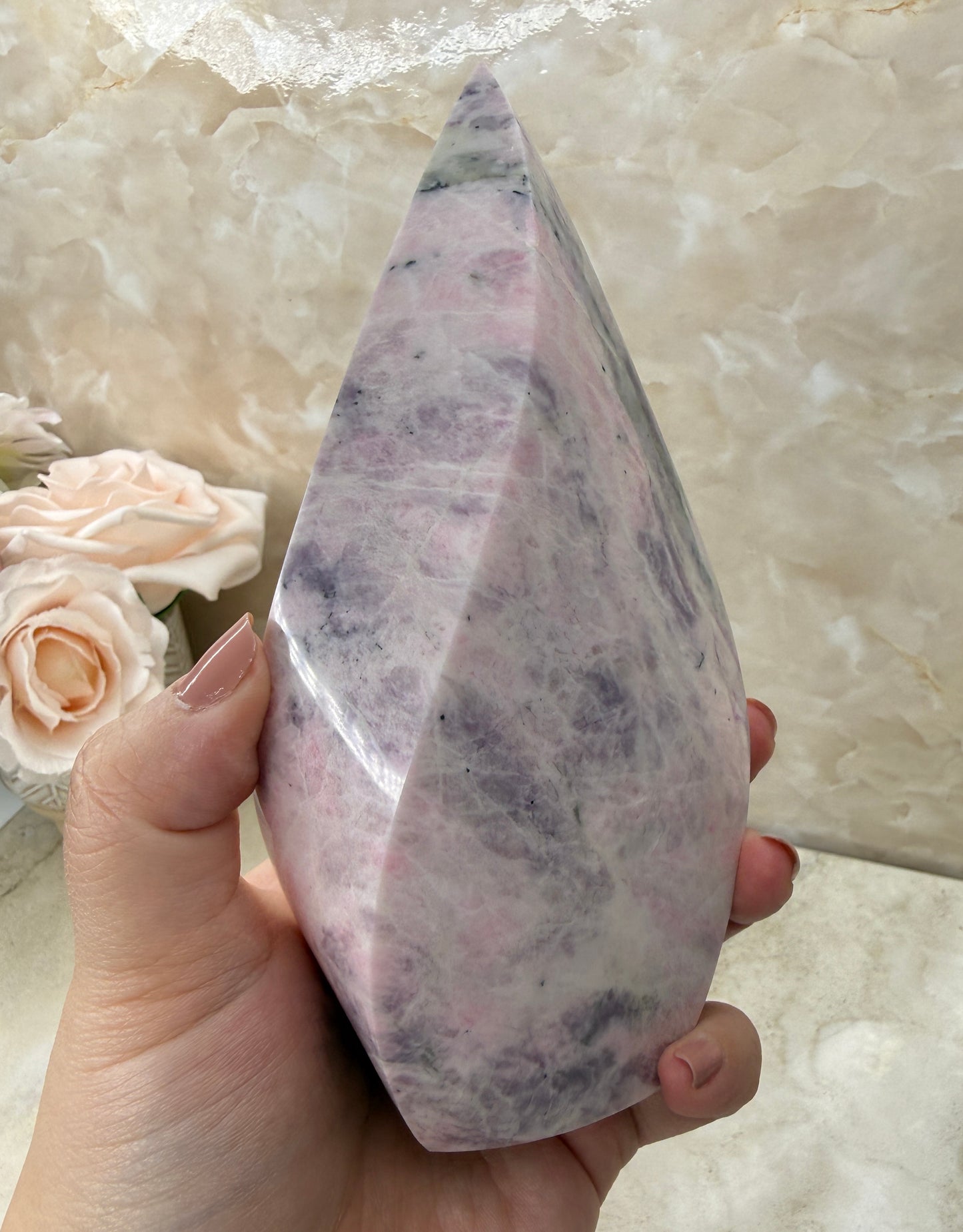 Rare Pink Sodalite Flame