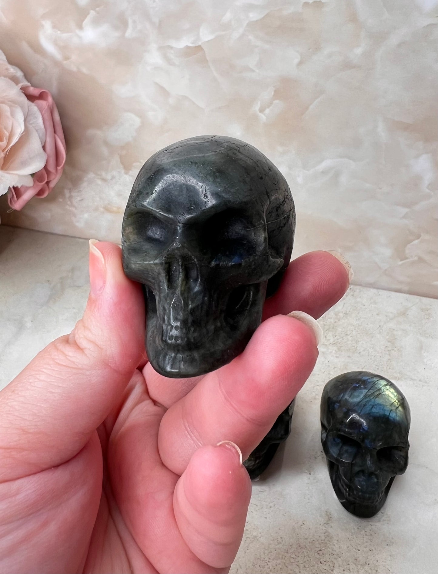 Labradorite Skull