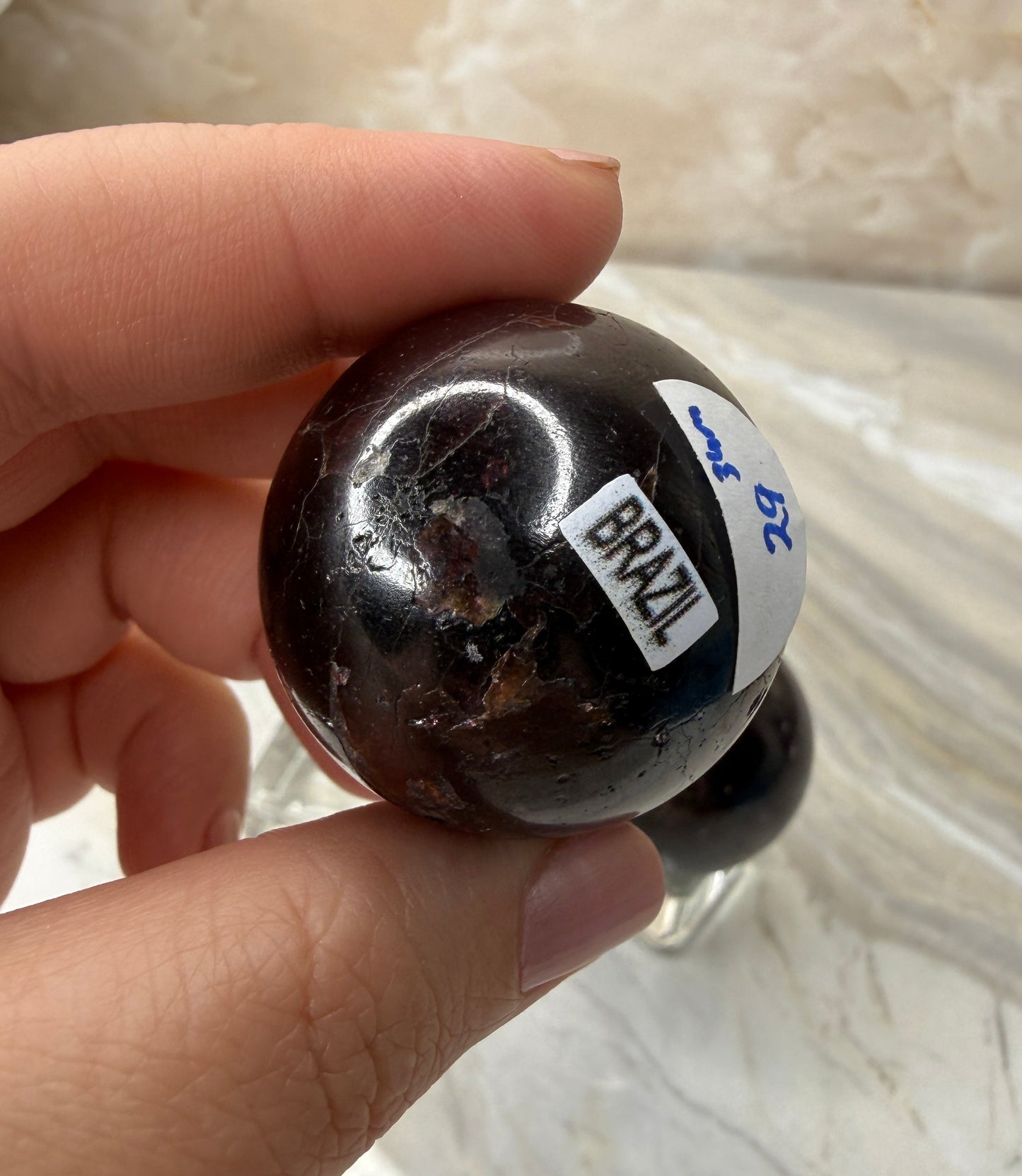 Star Garnet Sphere from Brazil