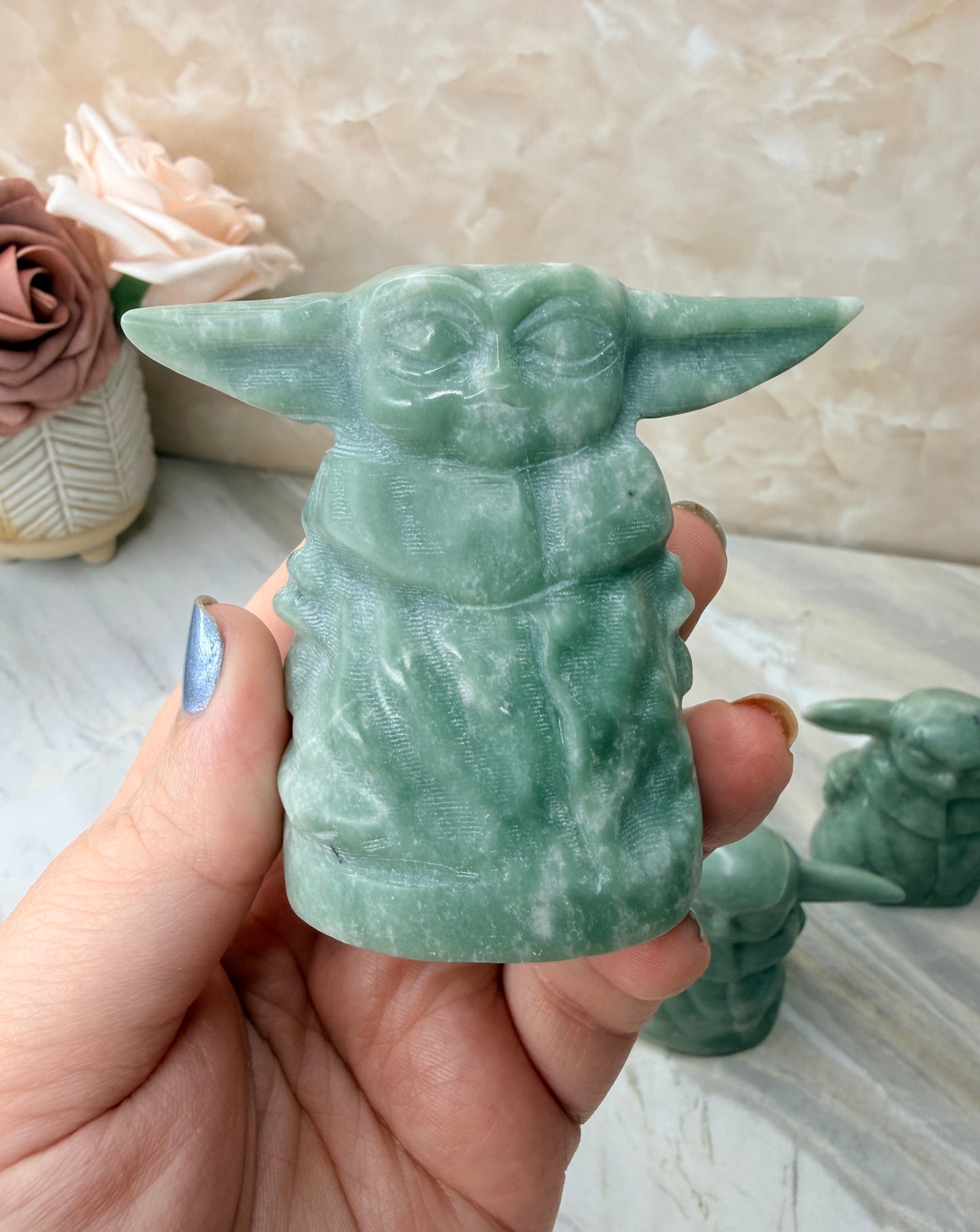 Jade Grogu Carving