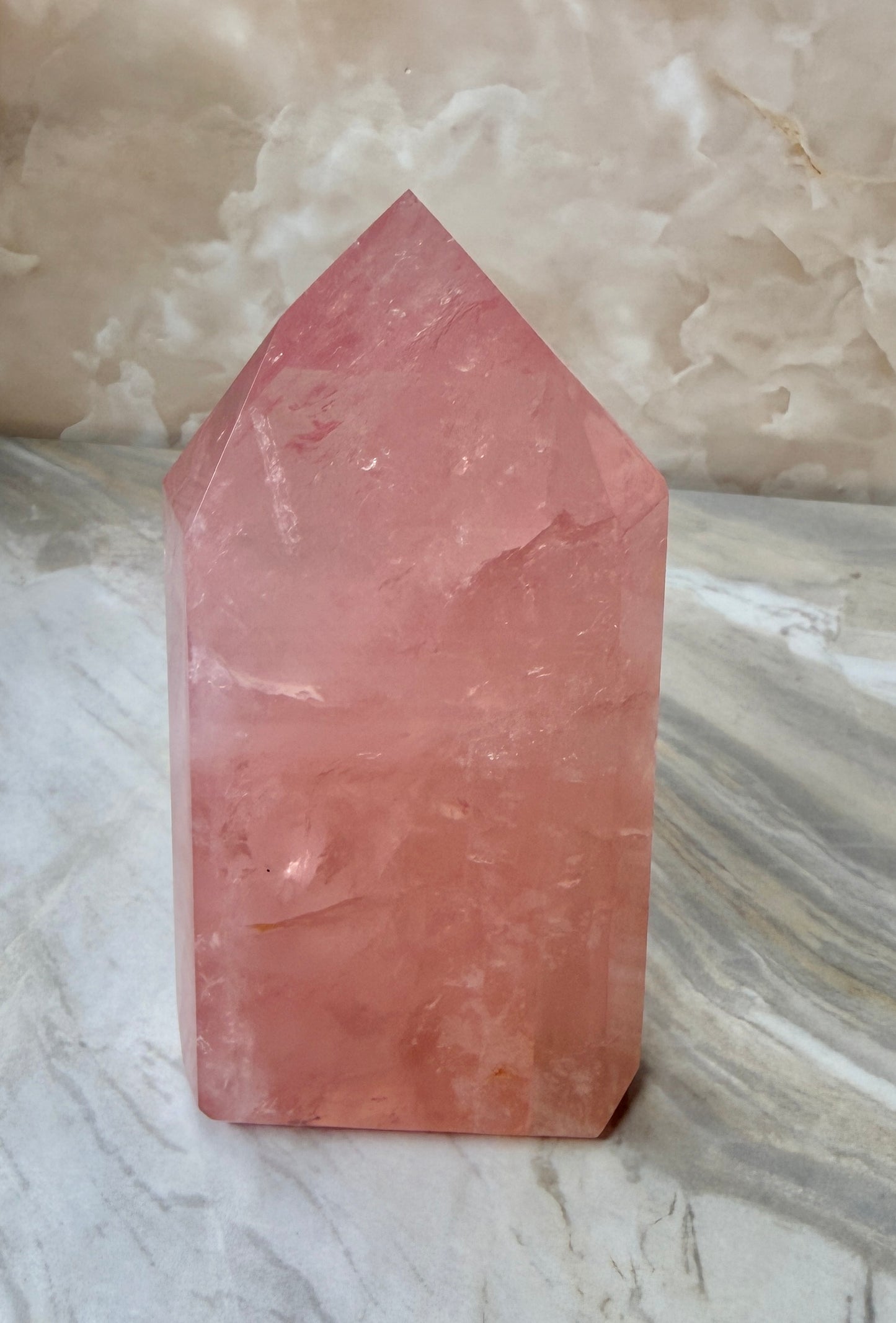 High Quality Rose Quartz Tower