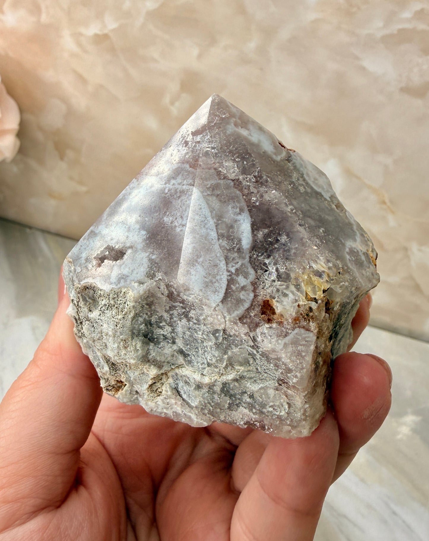 Pink Amethyst Top Polished Point