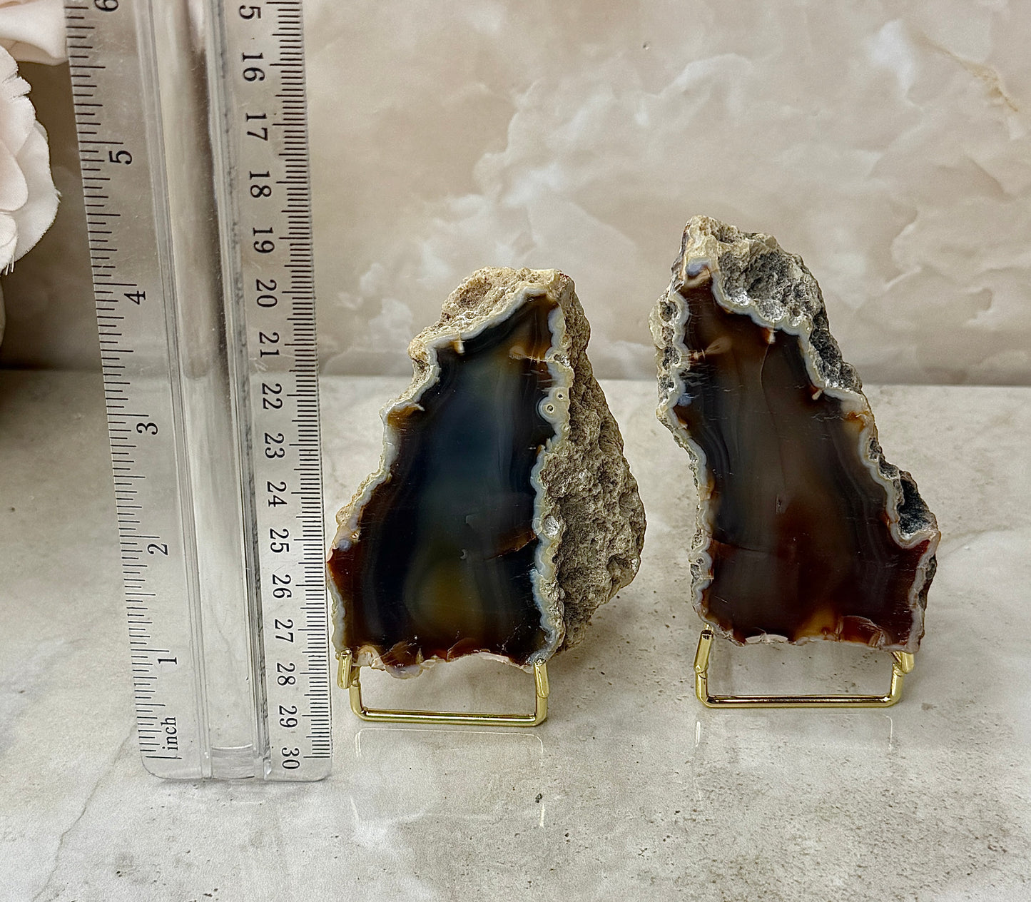Indonesian Agate Pair