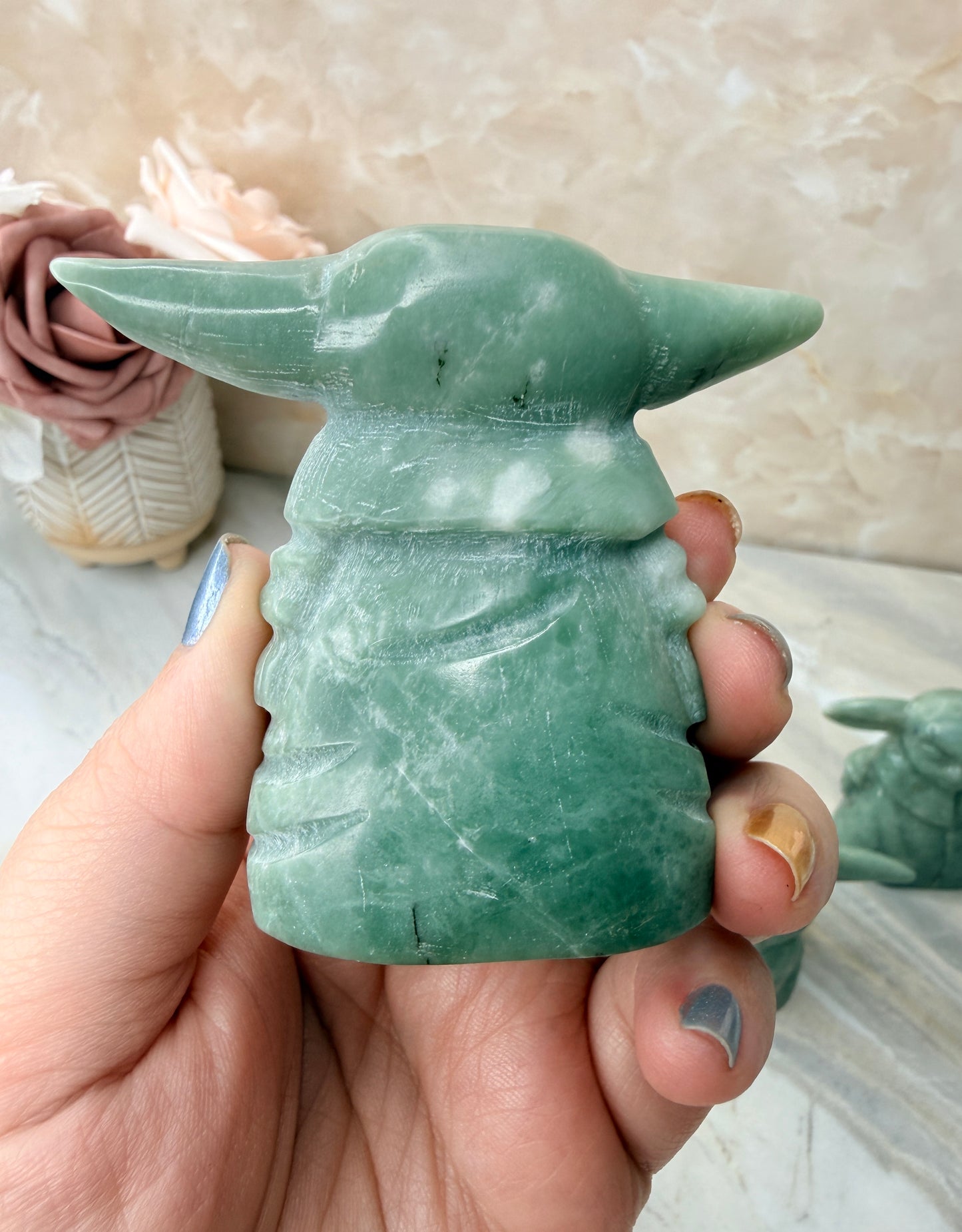 Jade Grogu Carving