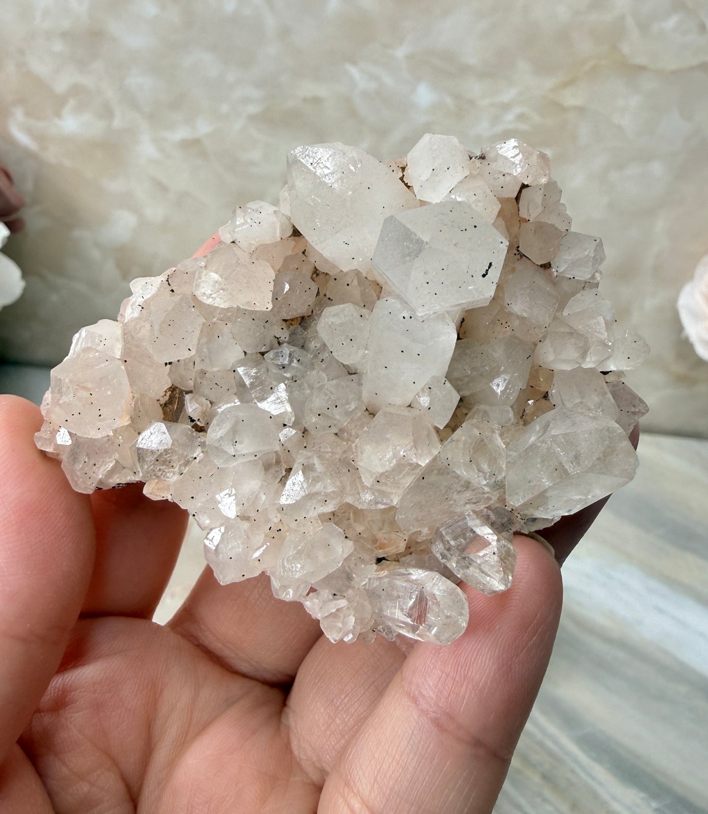 Pink Himalayan Quartz Cluster