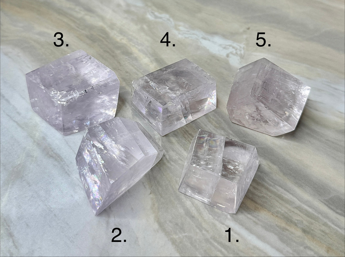 Fully Polished Purple Calcite from Madagascar
