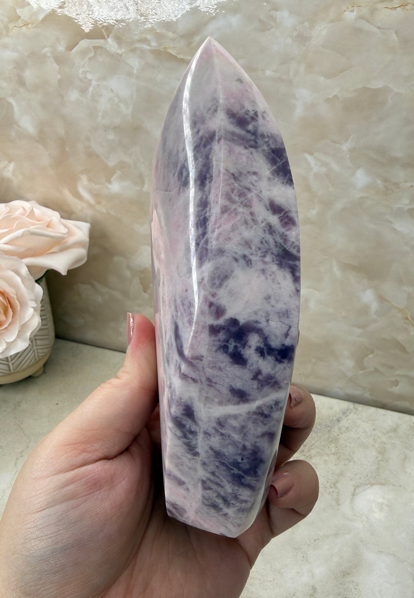 Rare Pink Sodalite Flame