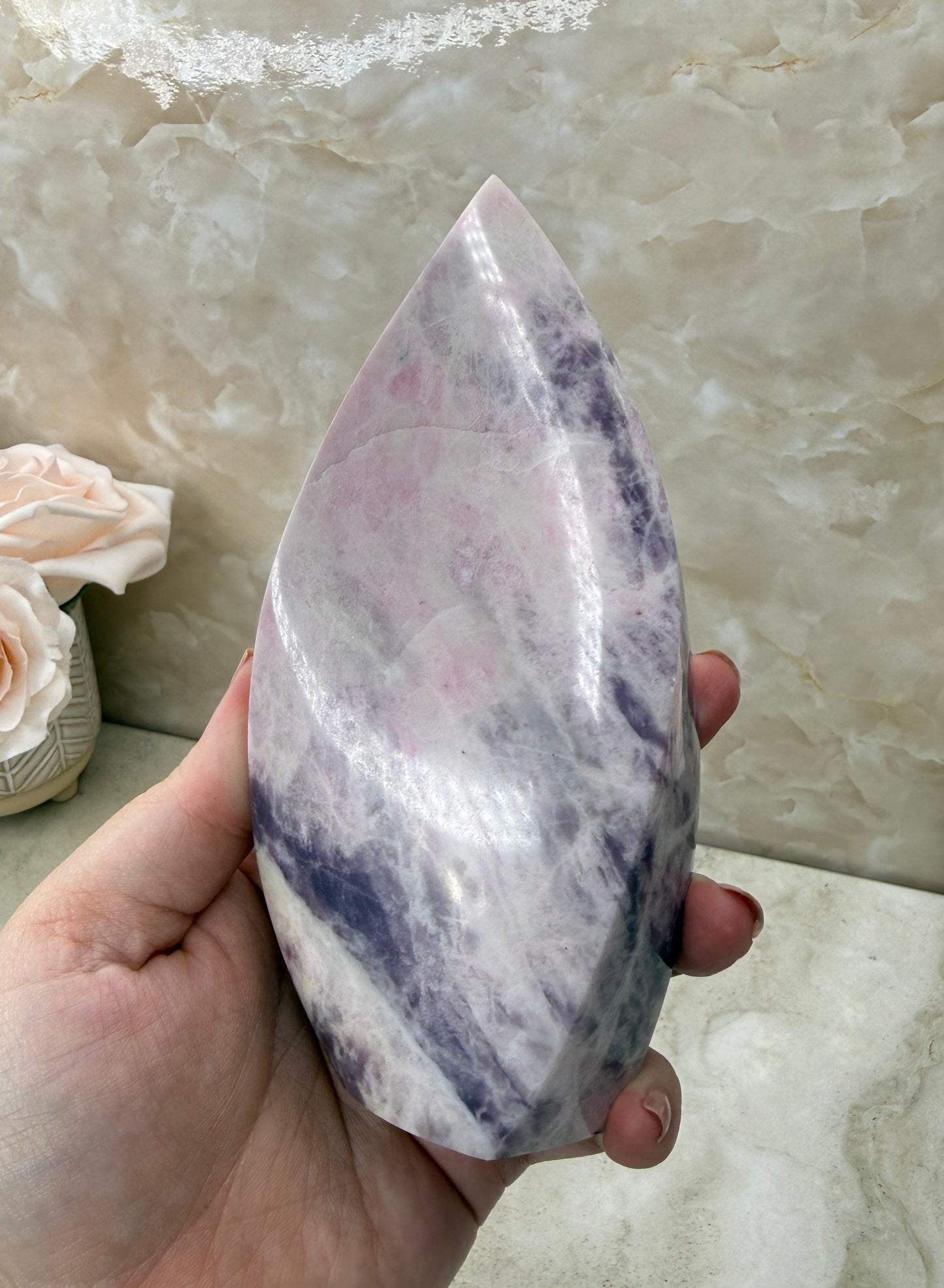 Rare Pink Sodalite Flame