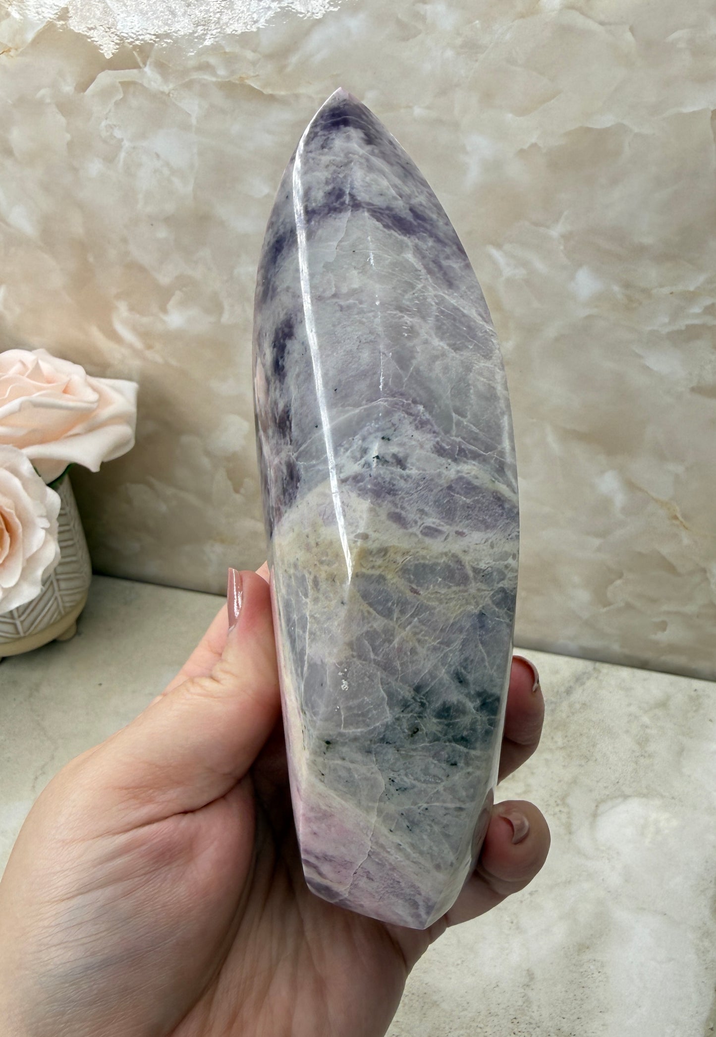 Rare Pink Sodalite Flame