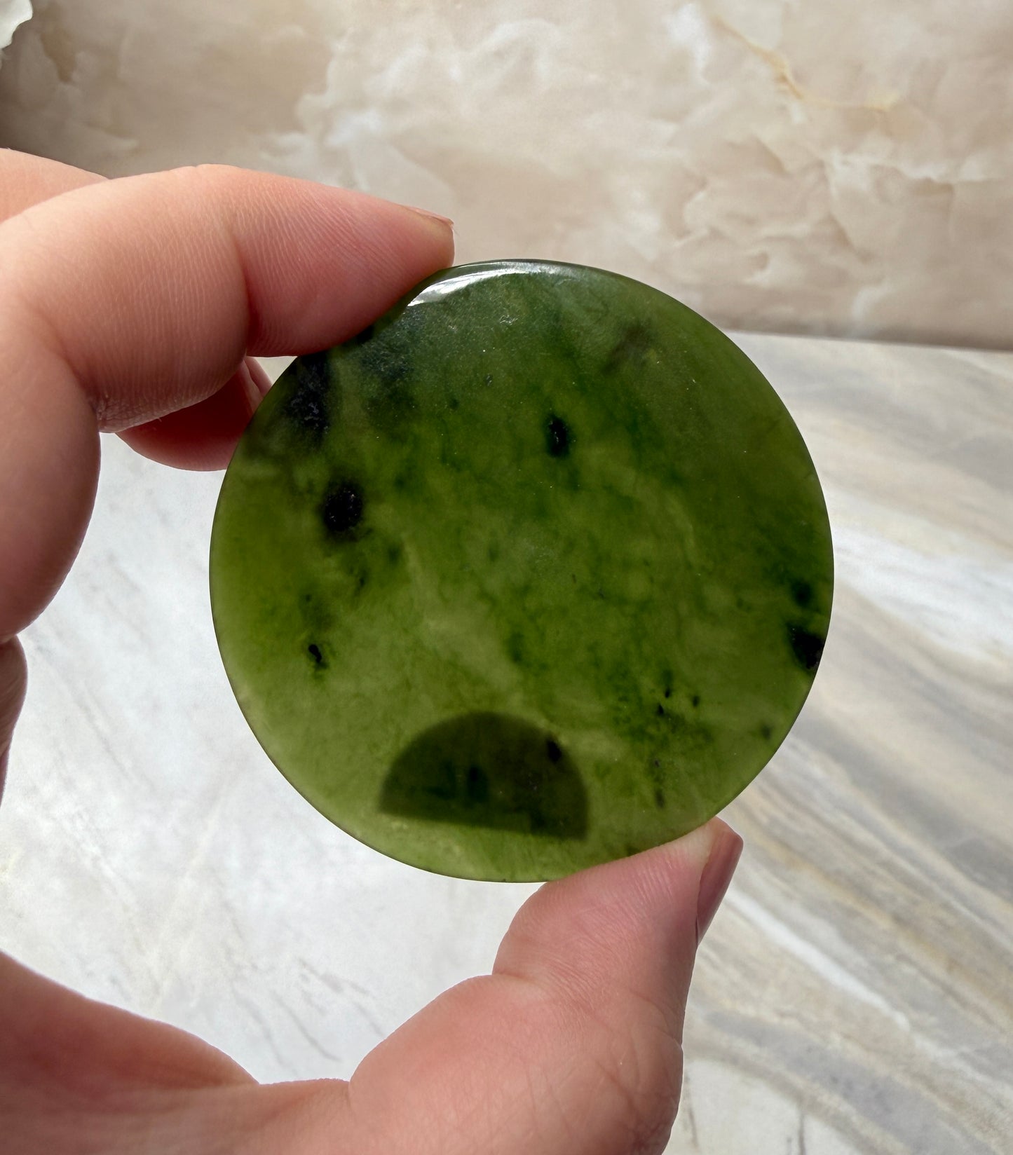 Nephrite Jade Disc