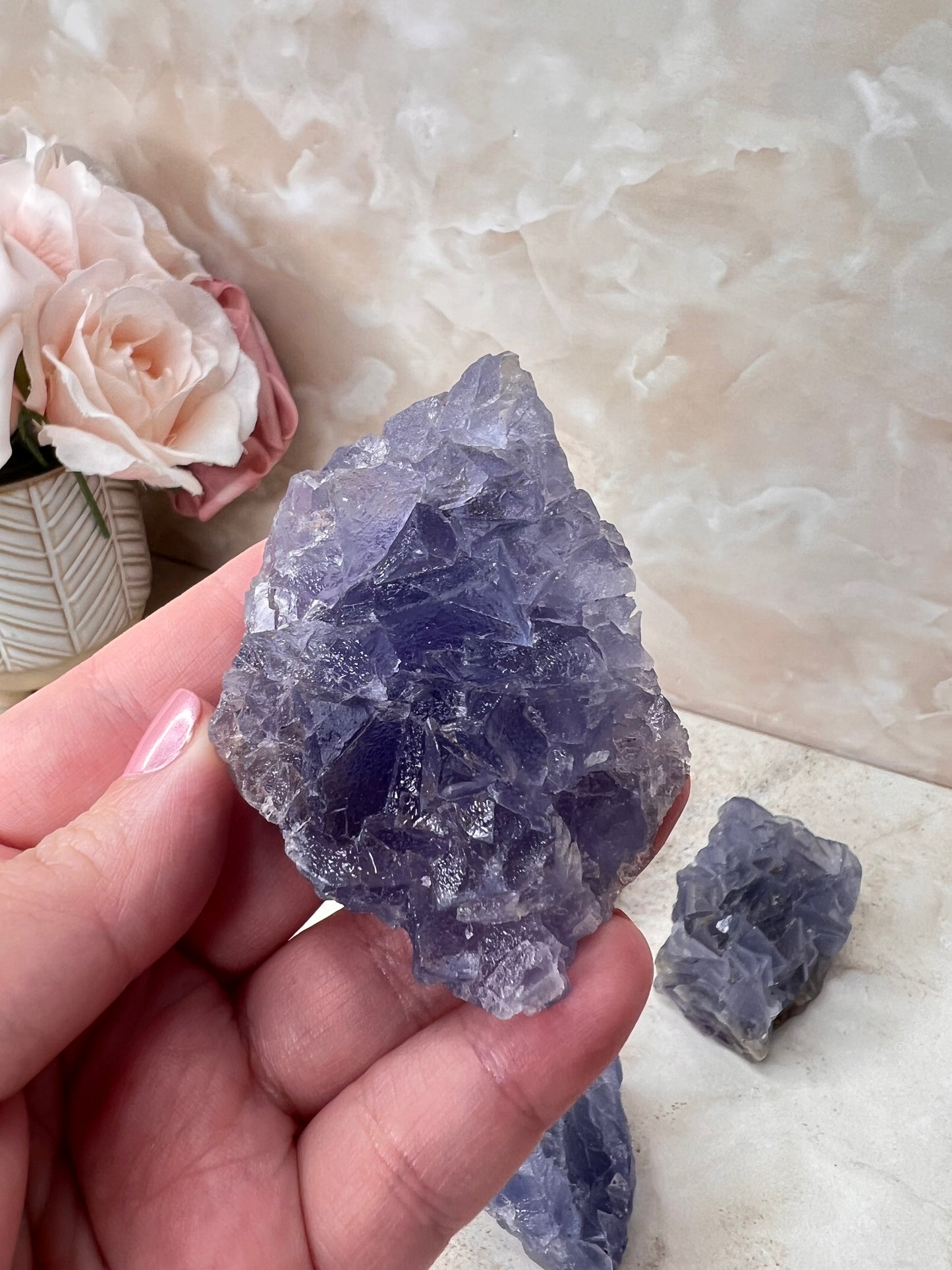 Blue/Lavender Fluorite Cluster